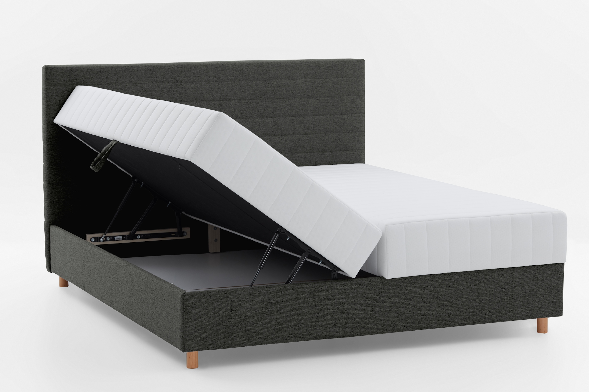 ATLANTIC home collection Stauraumbett »Josie«, mit Taschen-Federkernmatratze und Bettkasten