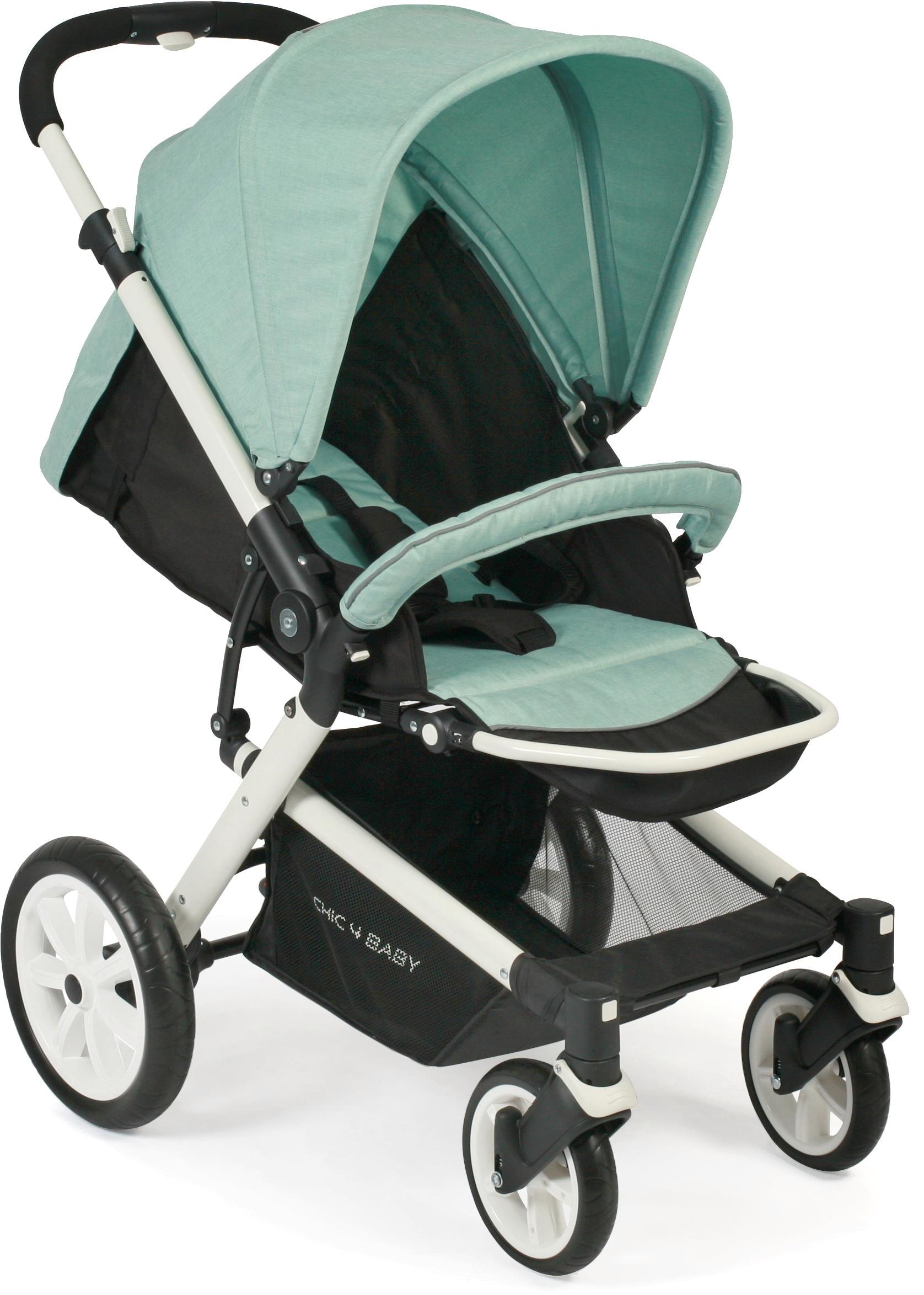 CHIC4BABY Sport-Kinderwagen »Boomer, mint«, mit schwenk- und feststellbaren Vorderrädern