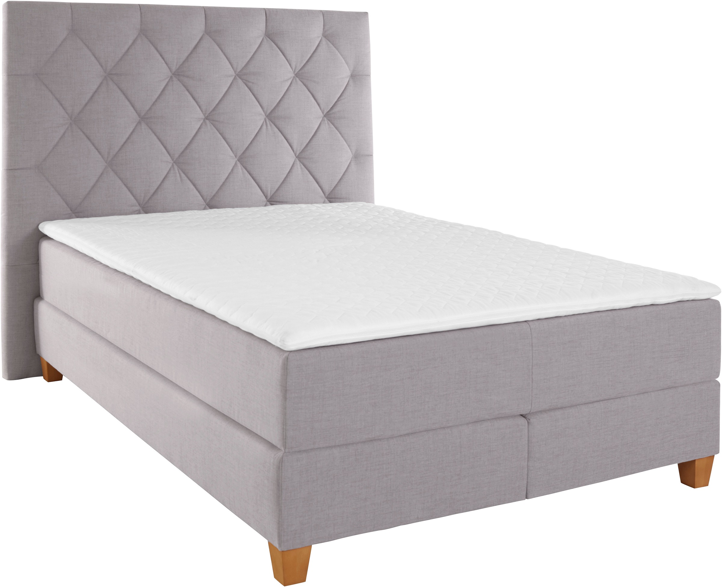 Home affaire Boxspringbett »Harmones hoch«, in 3 Breiten, Härtegrad auch im Mix mit je 1 Matratze in H2 und H3
