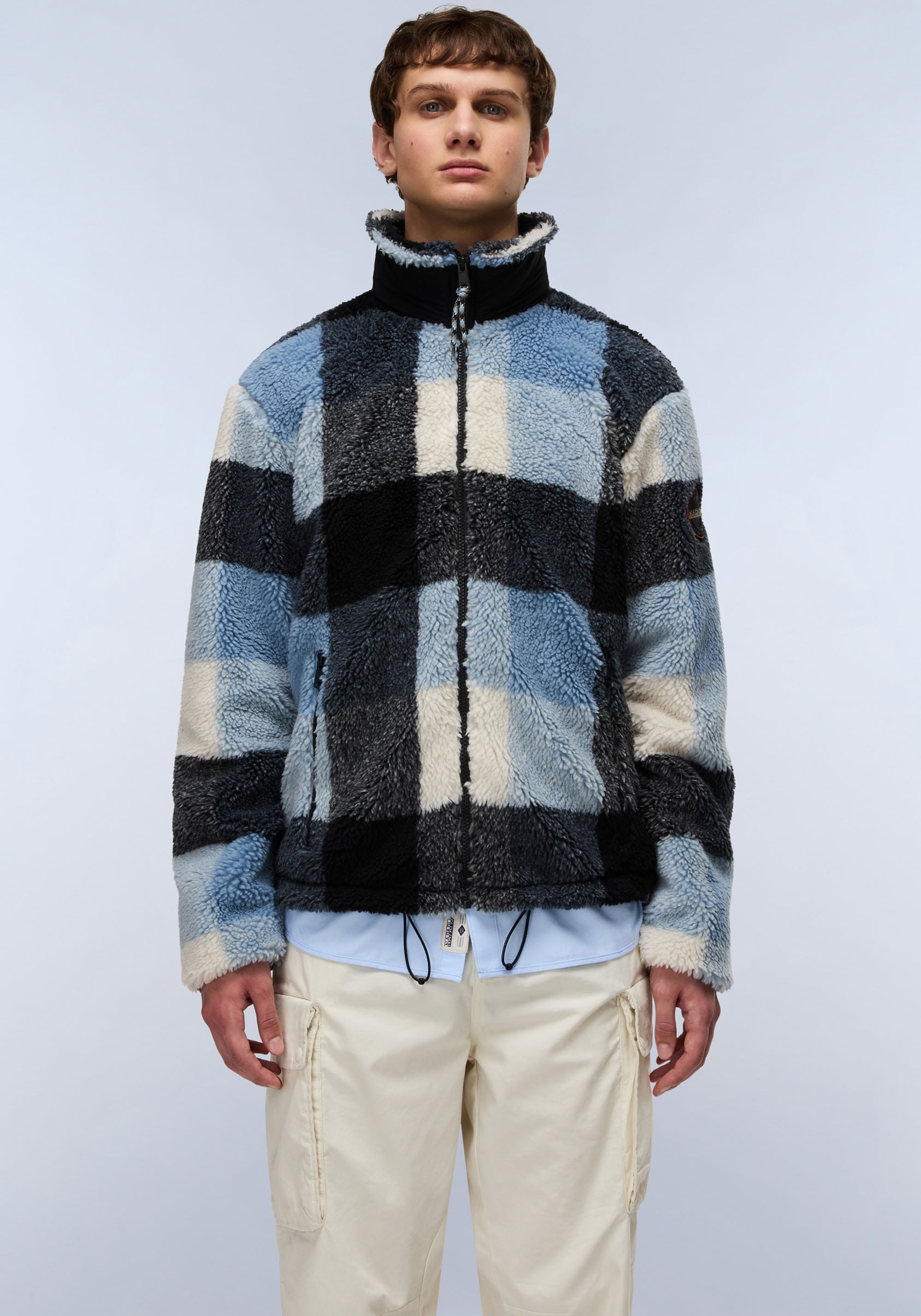 Image of Napapijri Sweatshirt "T-MONTEPIANA", Regular fit mit Rundhalsausschnitt Stehkragen