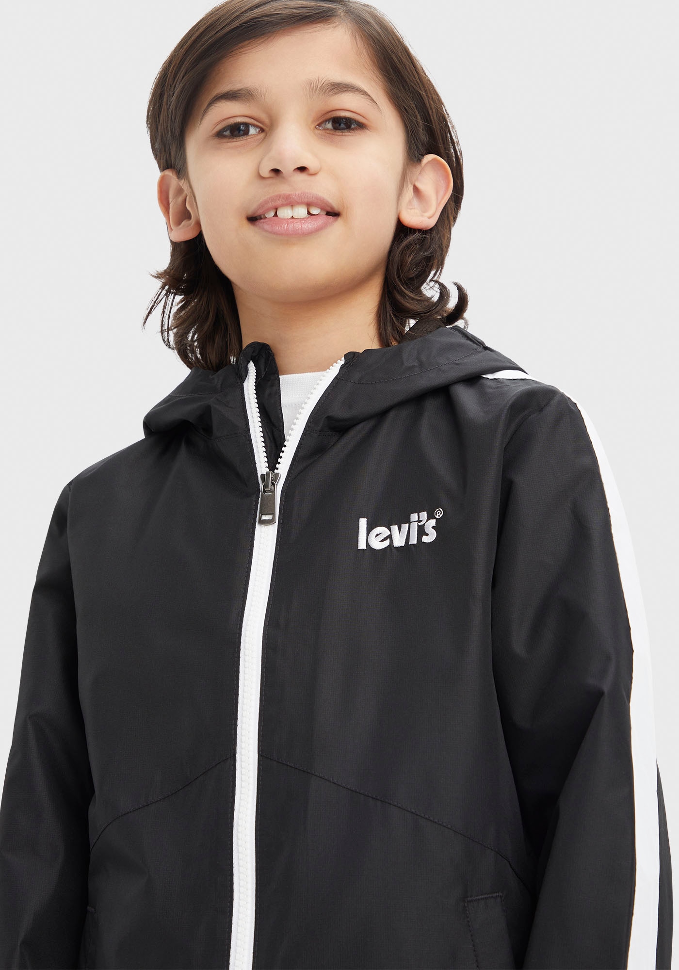 Image of Levis Kids Windbreaker "LVB CORE WINDBREAKER" mit Kapuze mit Logo Print for BOYS