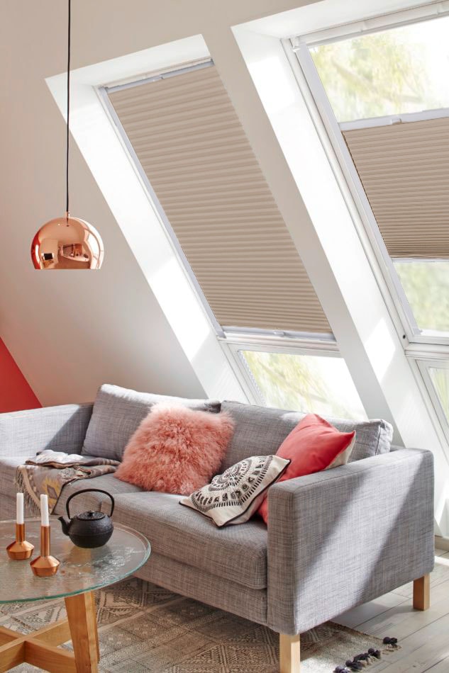 ♕ sunlines Dachfensterplissee »StartUp Style Honeycomb VD«, abdunkelnd,  verspannt, mit Führungsschienen versandkostenfrei auf