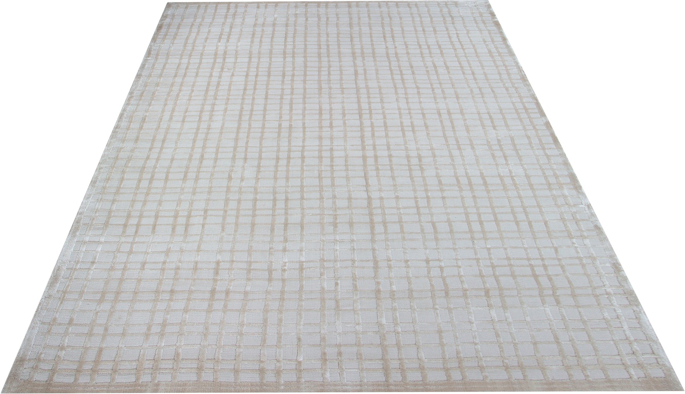 Image of my home Teppich »Aitor«, rechteckig, 13 mm Höhe, mit Glanz-Effekt, dezentes Karomuster, idealer Teppich für Schlafzimmer, Wohnzimmer, Arbeitszimmer bei Ackermann Versand Schweiz