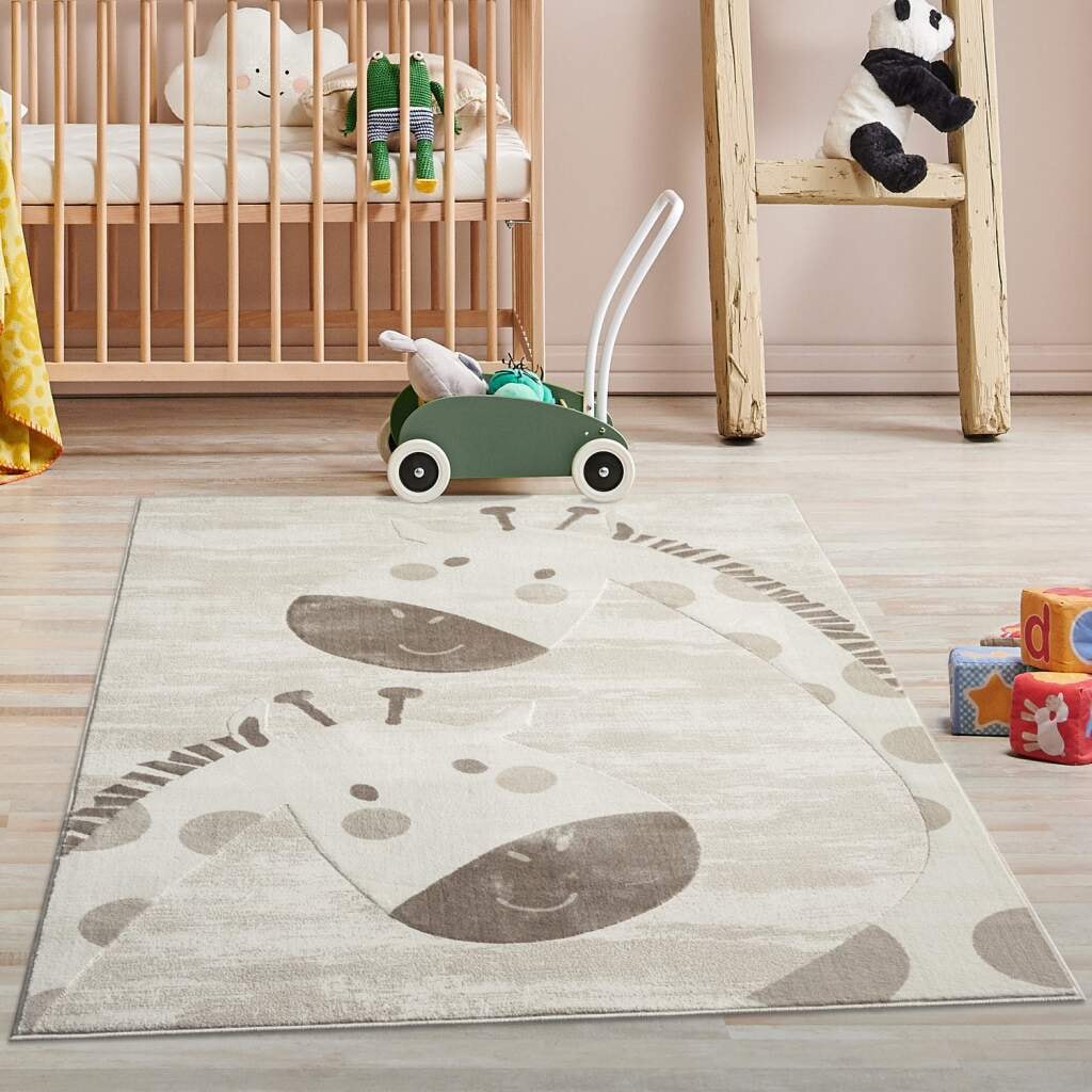 Image of Carpet City Kinderteppich "MARA719" rechteckig 11 mm Höhe Kinderzimmer, Kurzflor,robust,Tiere, Spielzimmer