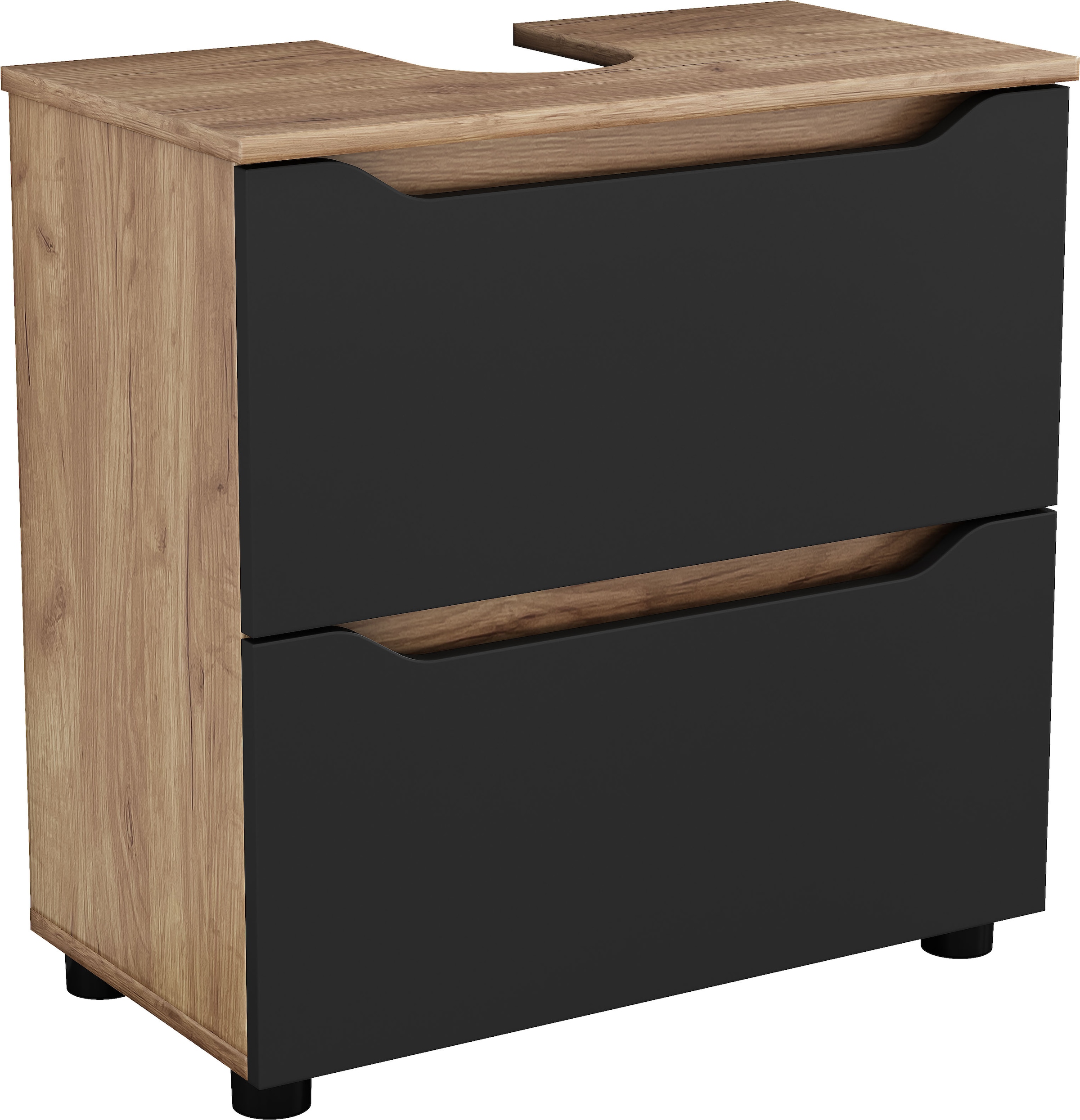 GOODproduct Waschbeckenunterschrank »Visali« Waschtisch in 60 und 80cm erhältlich, 2 Schubladen, zum Stellen