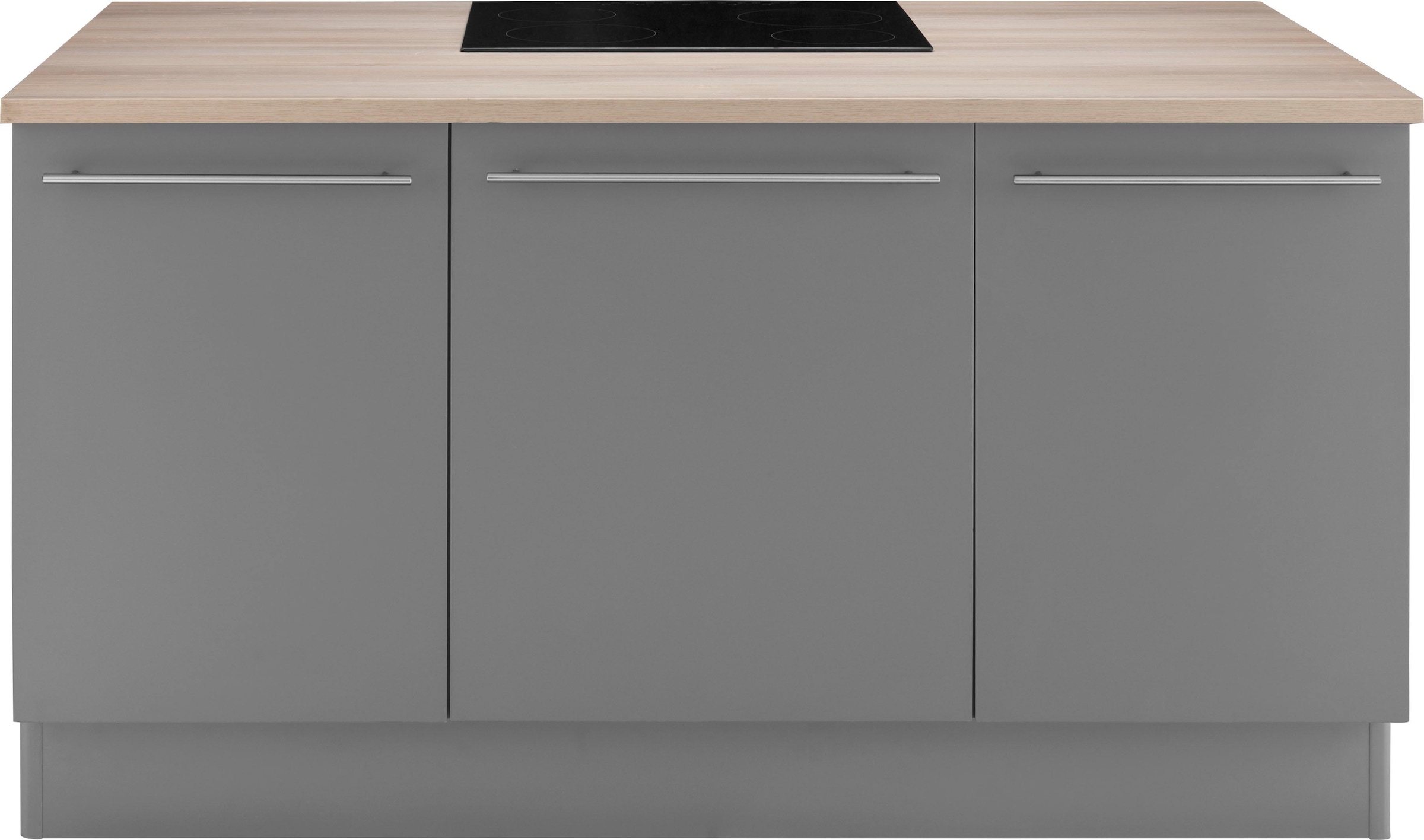 OPTIFIT Kücheninsel »Bern« Stellbreite 160x95 cm mit höhenverstellbaren Füssen, mit Metallgriffen