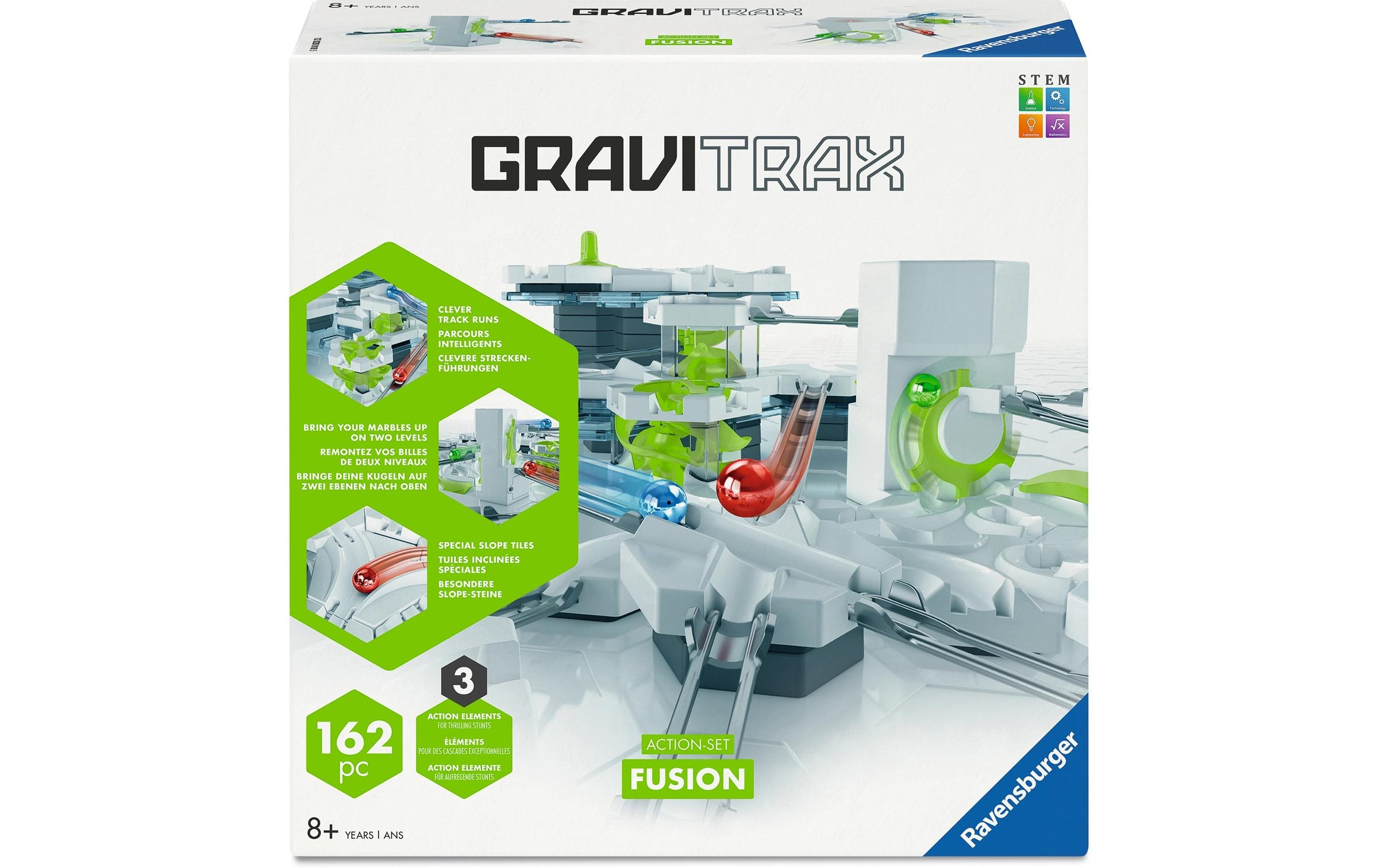 Image of Ravensburger Kugelbahn "Kugelbahn Zubehör GraviTrax BASE Action-Set Fusion"