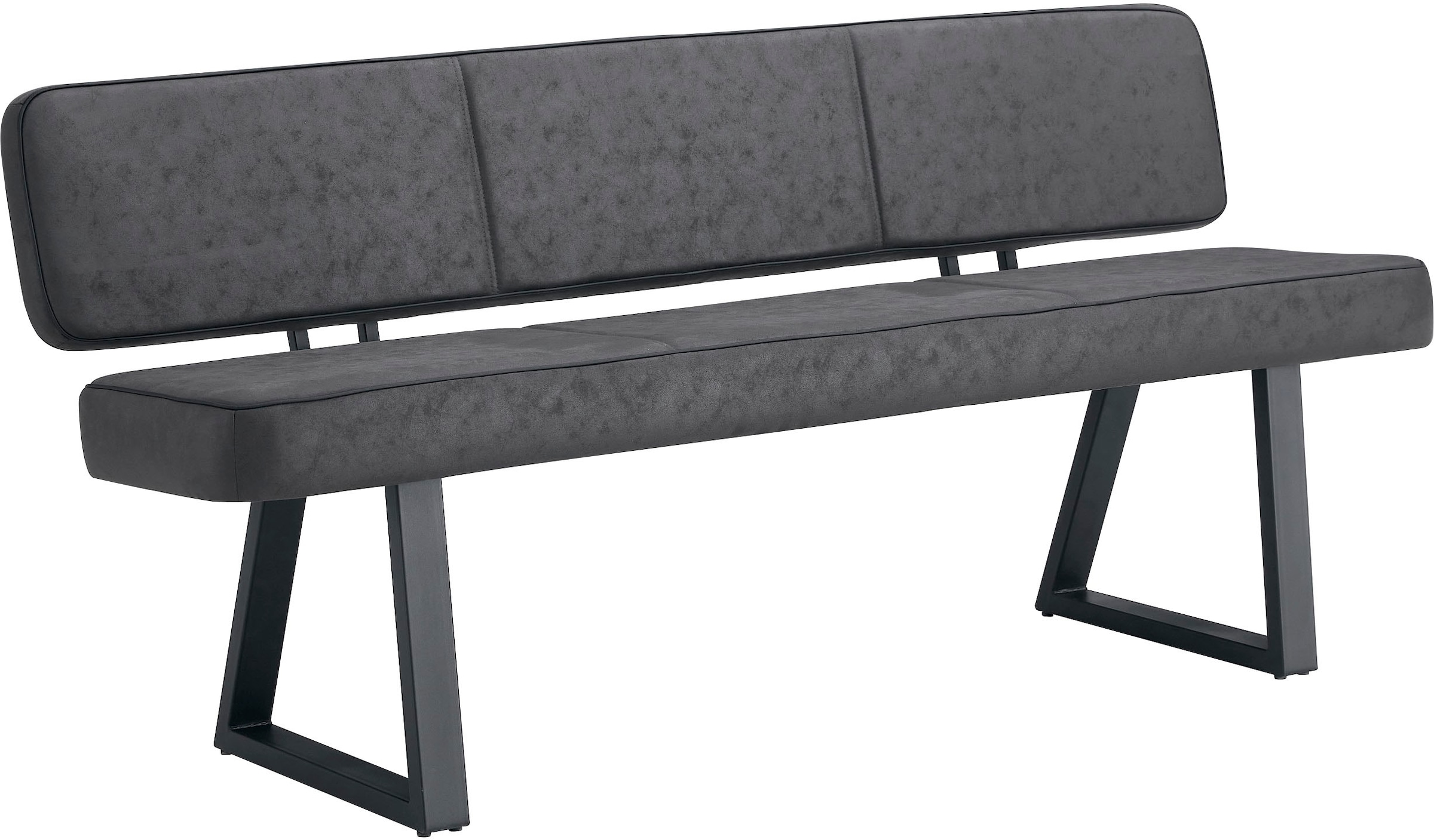 Duo Collection Banc »Tara Bank mit Rückenlehne« revêtement microfibre de haute qualité, avec ressorts ensachés, supporte jusqu'à 260 kg