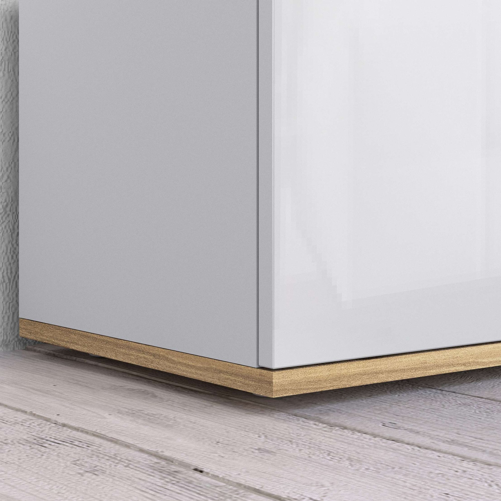 GOODproduct Sideboard »BOLSENA, Kommode, Schrank,Lowboard mit 8 Fächer und offenes Ablagefach« 1 Stk. tlg. Breite 200 cm,stehend/hängend,Fronten Hochglanz lackiert,Made in Italy