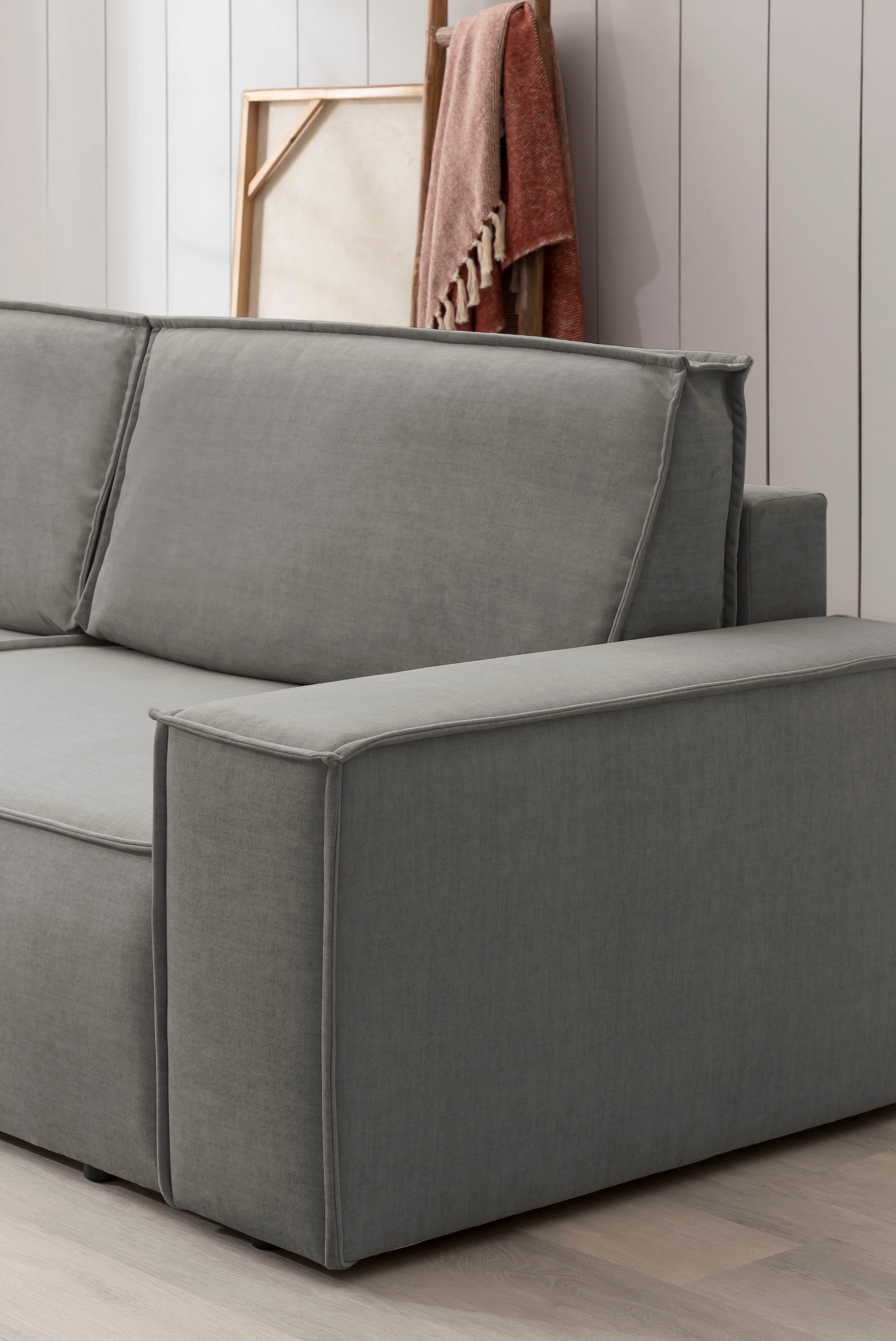GOODproduct Paysage de salon »SHERWOOD U-Form, 329 cm - OTTO. Verlässliche Qualität.« Schlaffunktion m. Bettkasten (194x139 cm), Cord, Vintage, Samtvelours