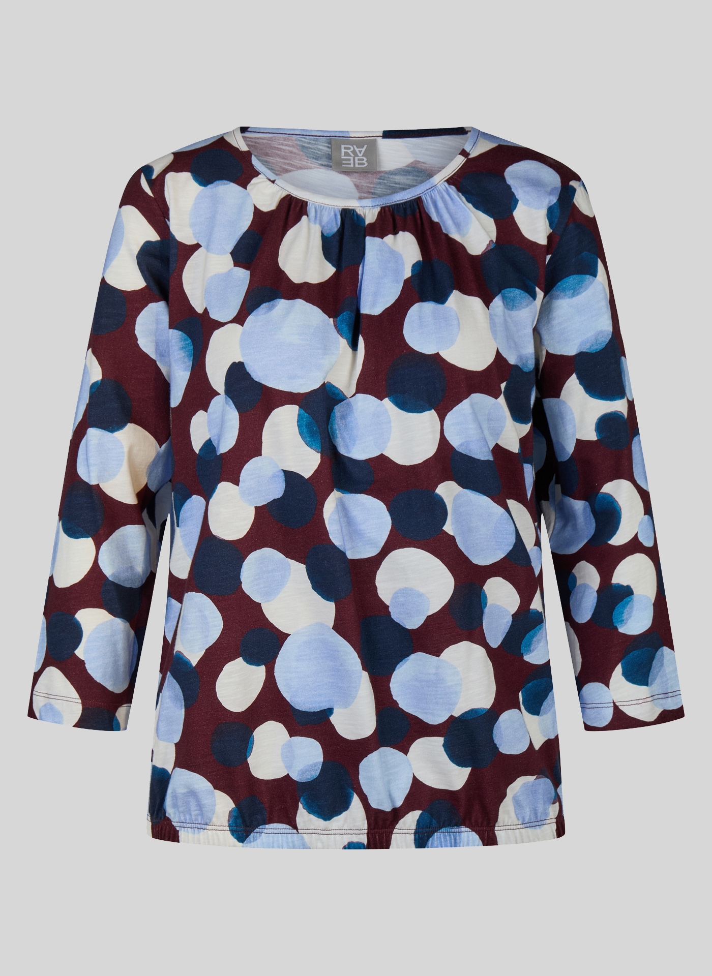 Rabe 3/4-Arm-Shirt mit grafischem Muster