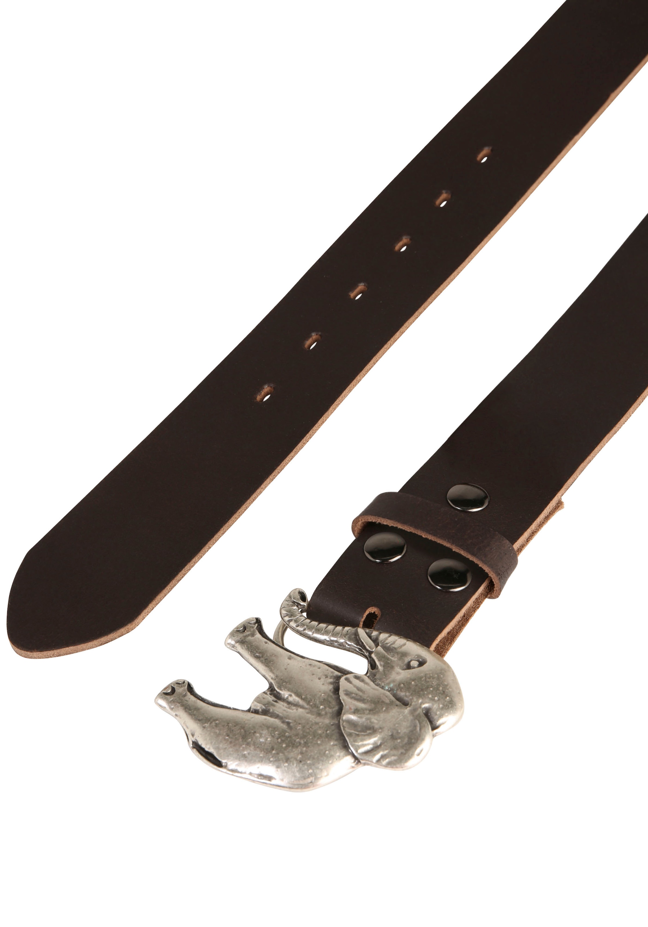 Rettungsring Gürtel Ceinture en cuir mit austauschbarer Schliesse »Elefant«