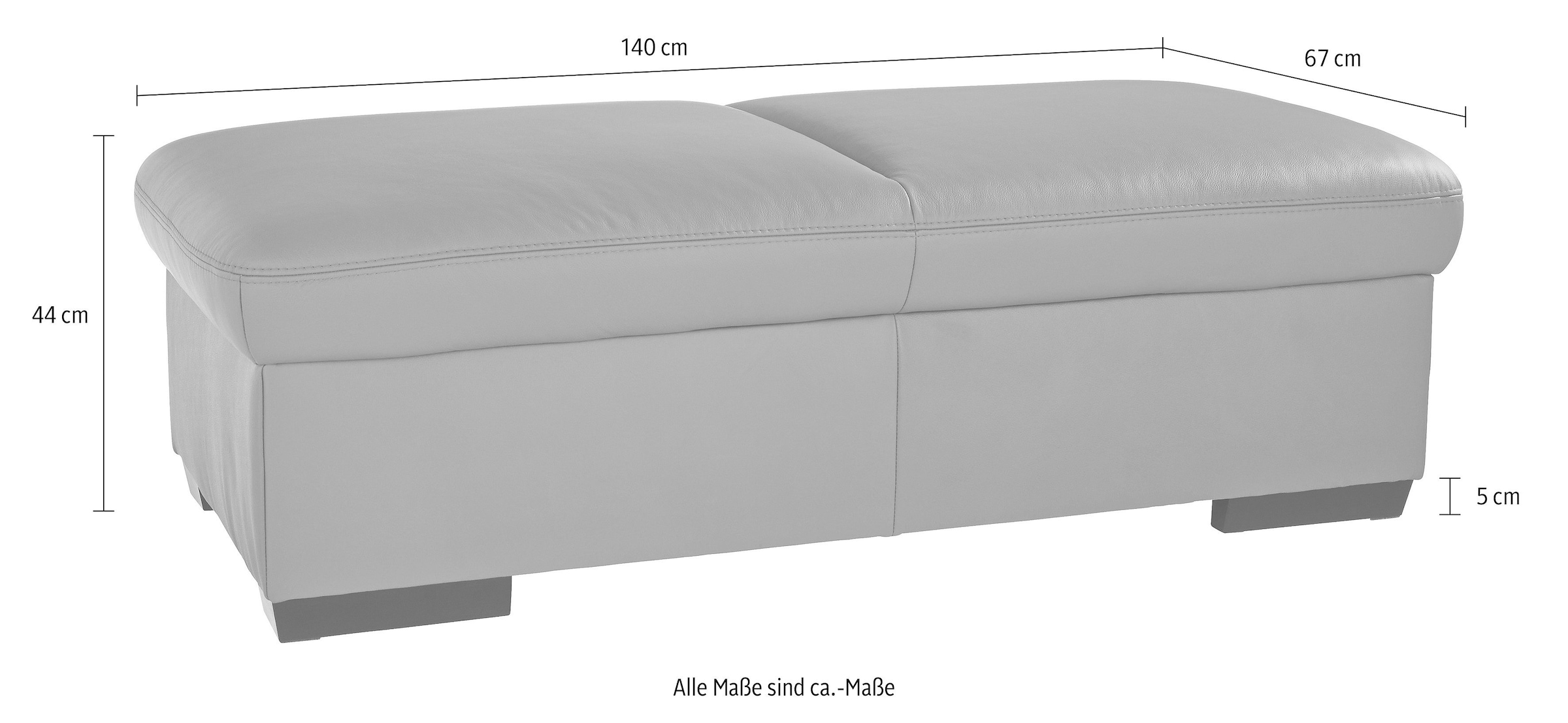 exxpo - sofa fashion Hocker »Salerno Bankhocker, bequem und komfortabel«