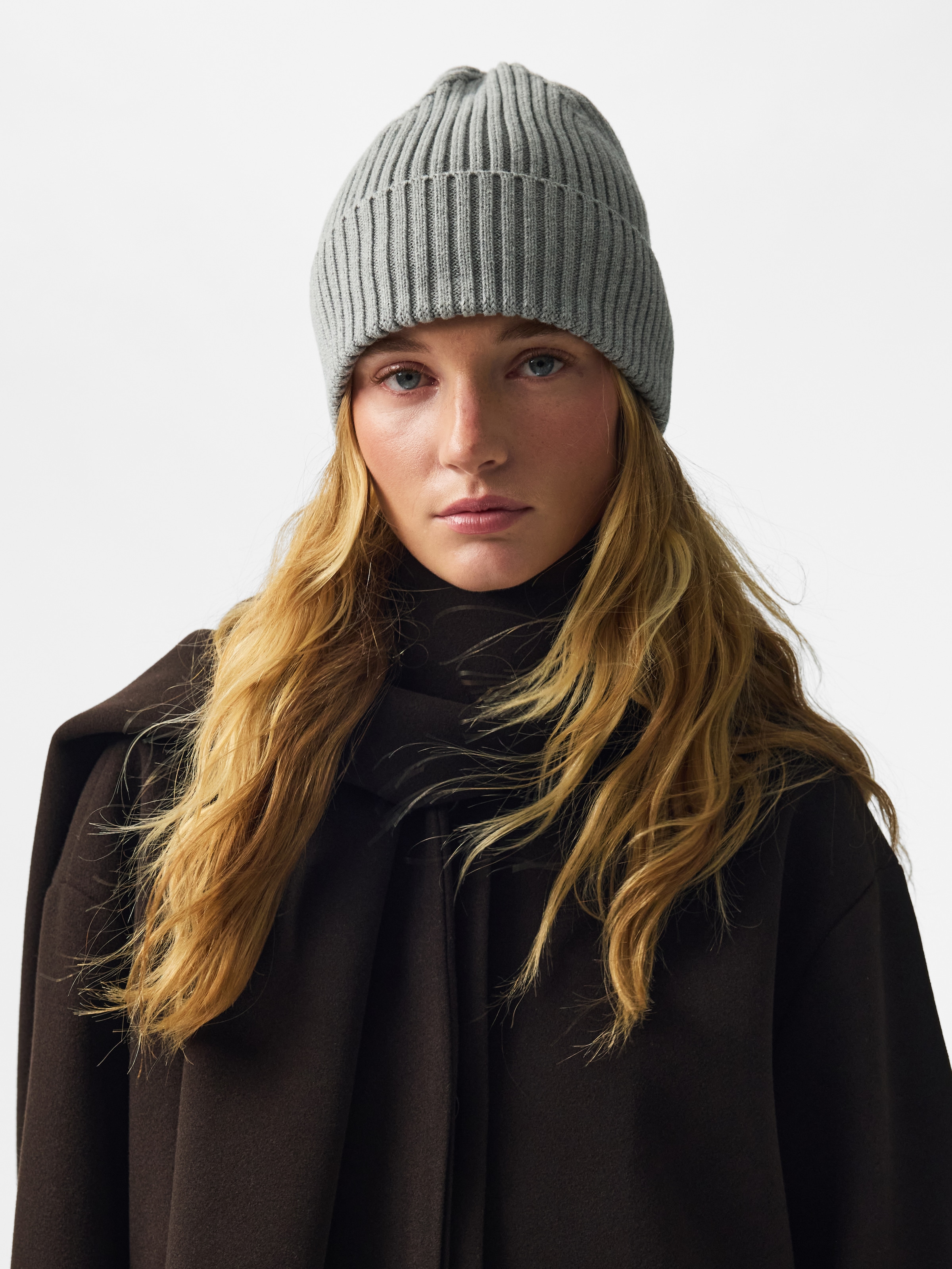 pieces Bonnet tricoté »PCSVEA HOOD NOOS BC« Baumwolle