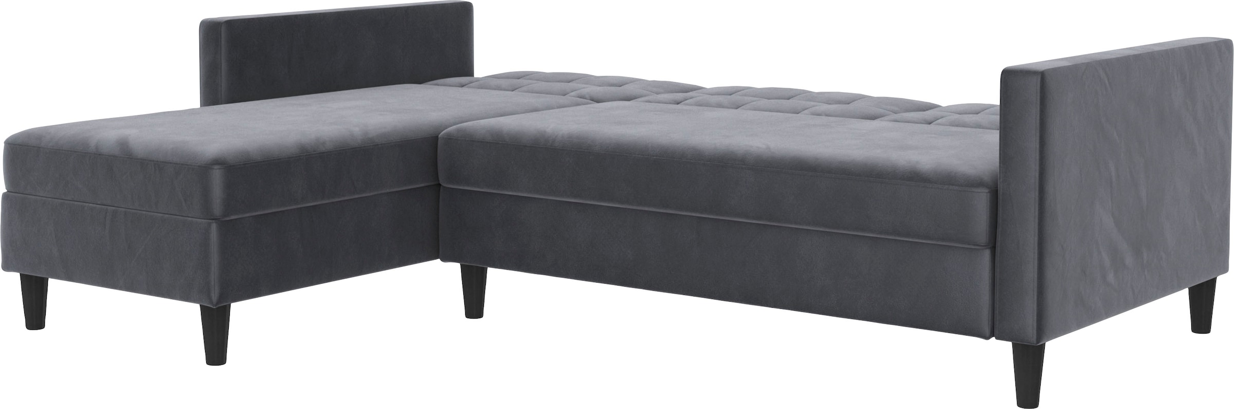 Dorel Home Ecksofa »Hartford II«, mit Bettfunktion und Stauraum, Recamiere beidseitig montierbar