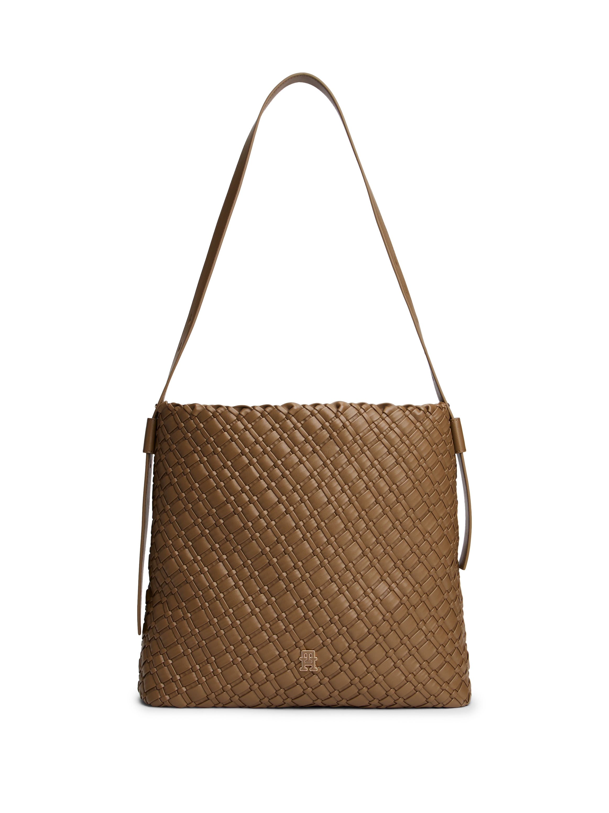 Image of Tommy Hilfiger Tragetasche "TH BRAIDED MAXI HOBO", Damen Umhängetasche, Schultertasche mit TH-Logo