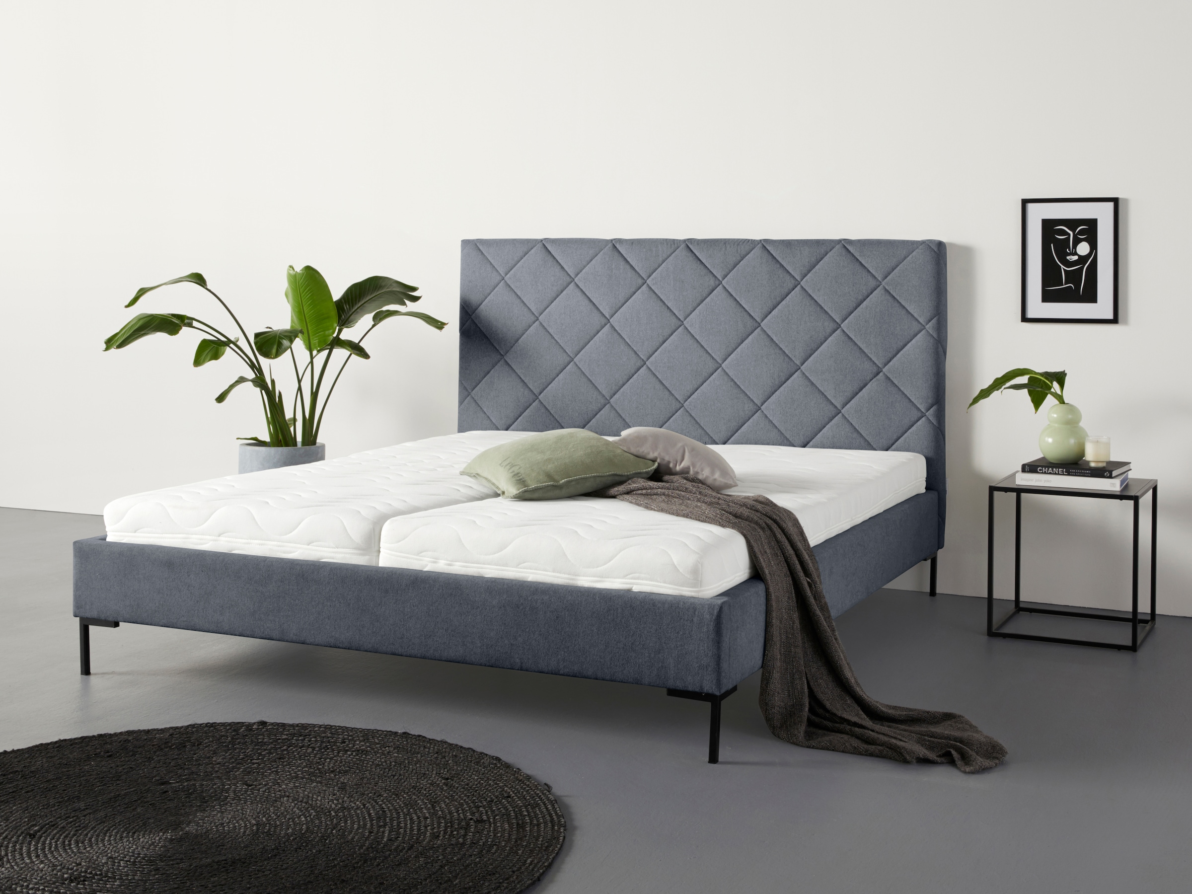 Guido Maria Kretschmer Home&Living Polsterbett »Charlott«, Modernes Polsterbett mit oder ohne Lattenrost