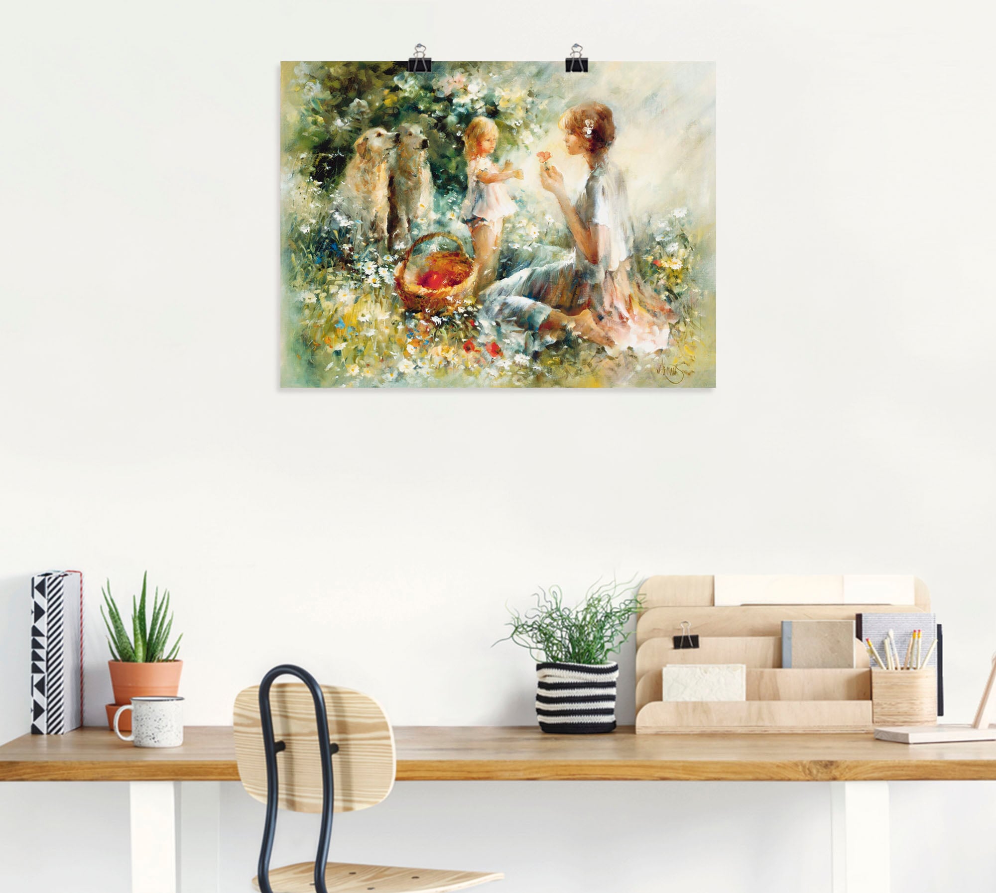 Artland Wandbild »Picknick«, Gruppen & Familien, (1 St.), als Leinwandbild, Poster, Wandaufkleber in verschied. Grössen