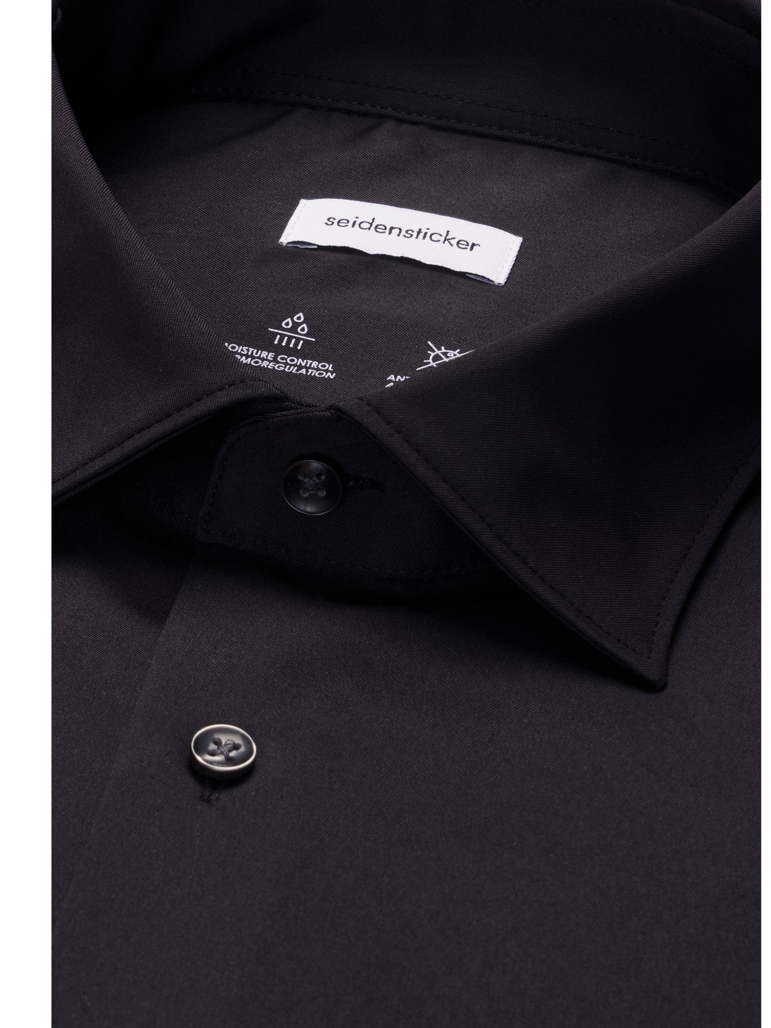 seidensticker Chemise d'affaires »Schwarze Rose« col Kent uni Regular 1/1