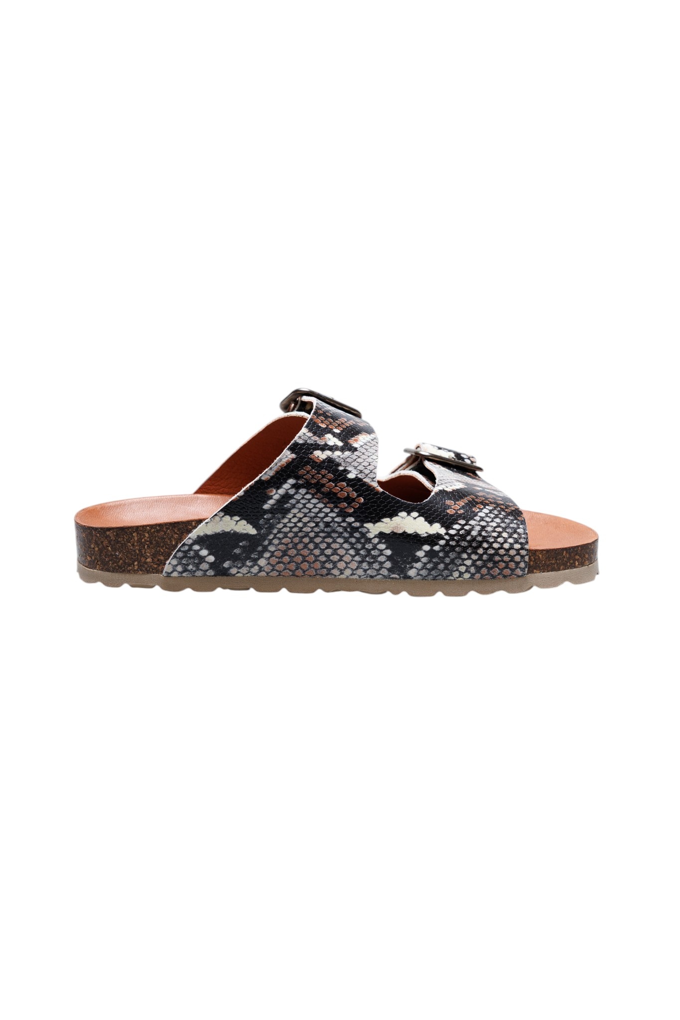 VERBENAS Pantolette  chaussure d'été, chaussure d'intérieur, chaussure de plage effet reptile