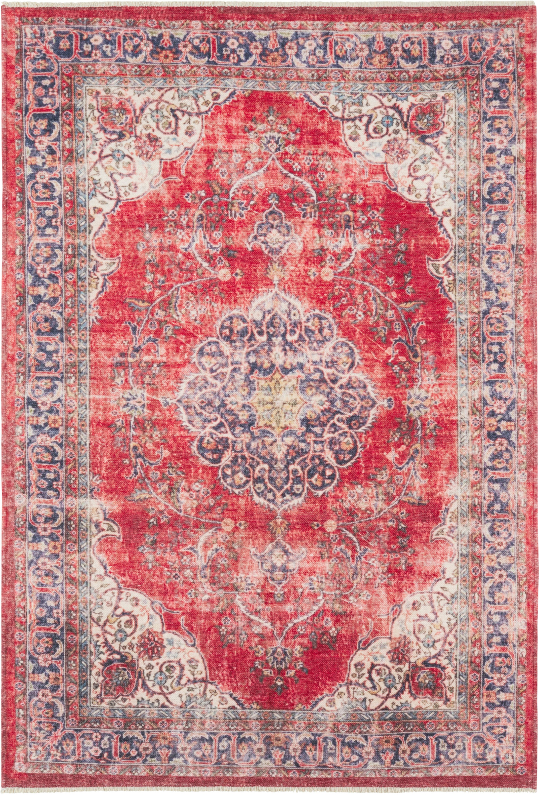 Image of NOURISTAN Teppich »Tabriz Mahan«, rechteckig, 7 mm Höhe, Orient Optik, Used Look, Wohnzimmer, Schlafzimmer, Arbeitszimmer, Robust, Pflegeleicht, Gekettelt bei Ackermann Versand Schweiz