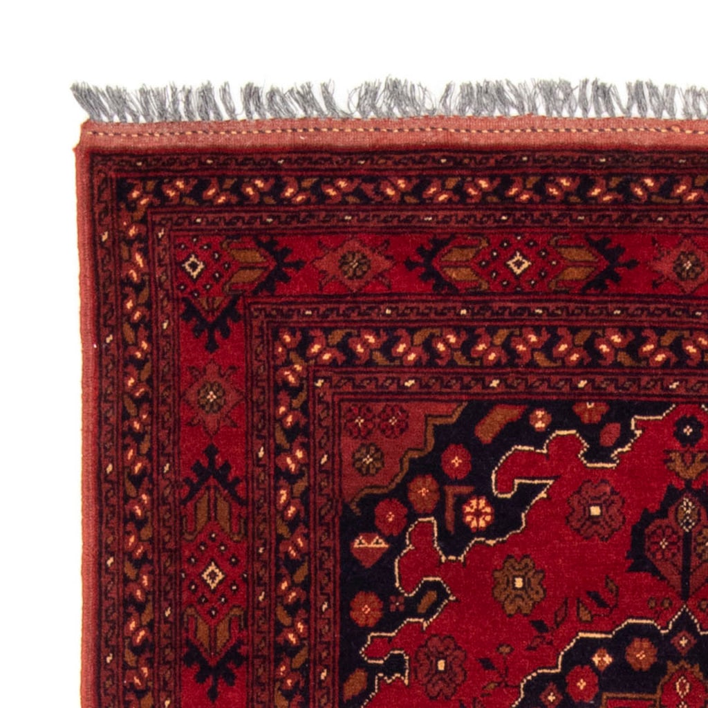 morgenland Wollteppich »Khal Mohammadi Medaillon Rosso 200 x 120 cm«, rechteckig