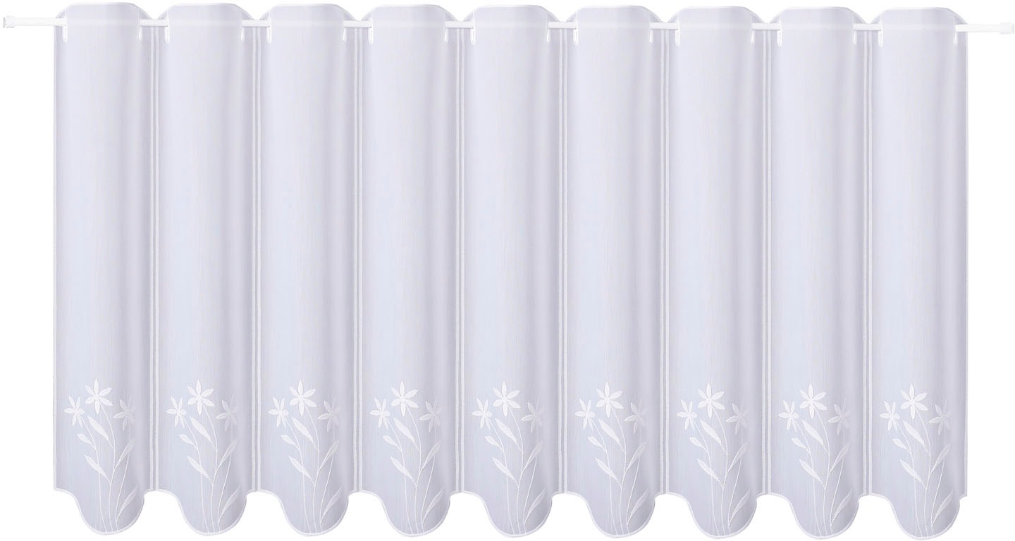 Image of Gerster Scheibengardine nach Mass »Helia«, (1 St.), Stickereipanneau mit Blumen bestickt bei Ackermann Versand Schweiz