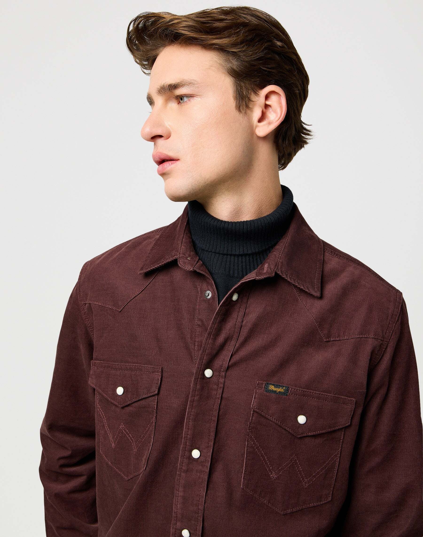 Wrangler Langarmhemd »WRANGLER Langarmhemd Western Cord Shirt«