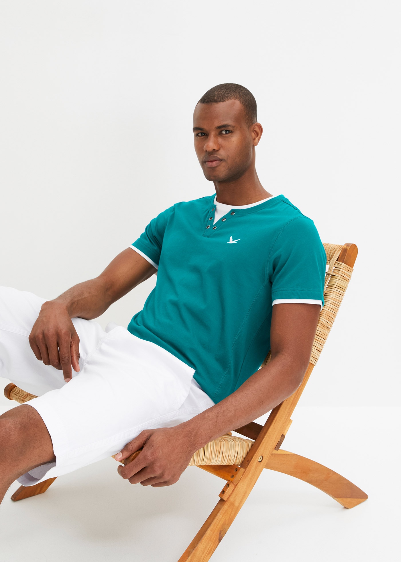 bonprix 2-in-1-Shirt »2 in 1 Shirt, Kurzarm (2er Pack)«, 2 Stk. 2 in 1 Shirt, Kurzarm (2er Pack)
