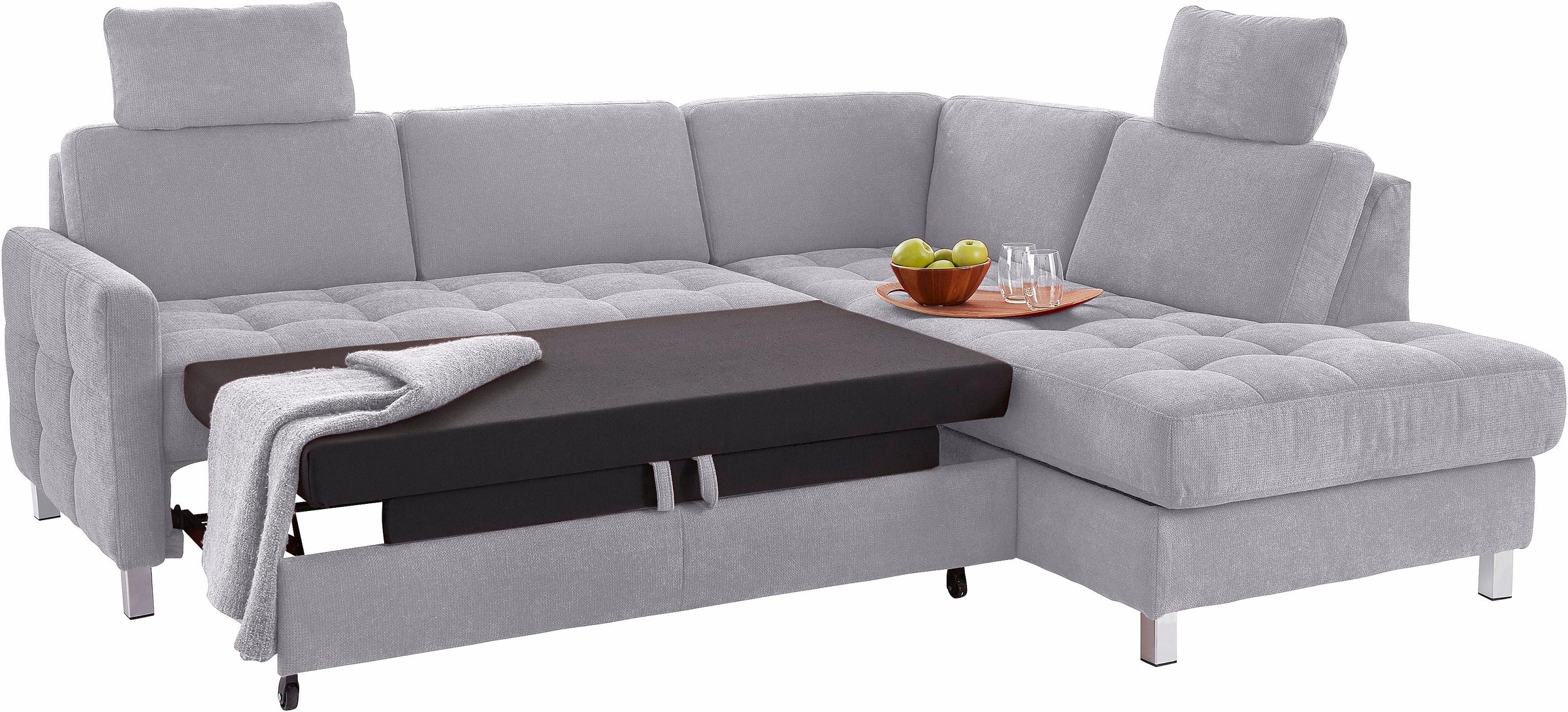 sit&more Ecksofa »Pablo L-Form«, wahlweise mit Bettfunktion