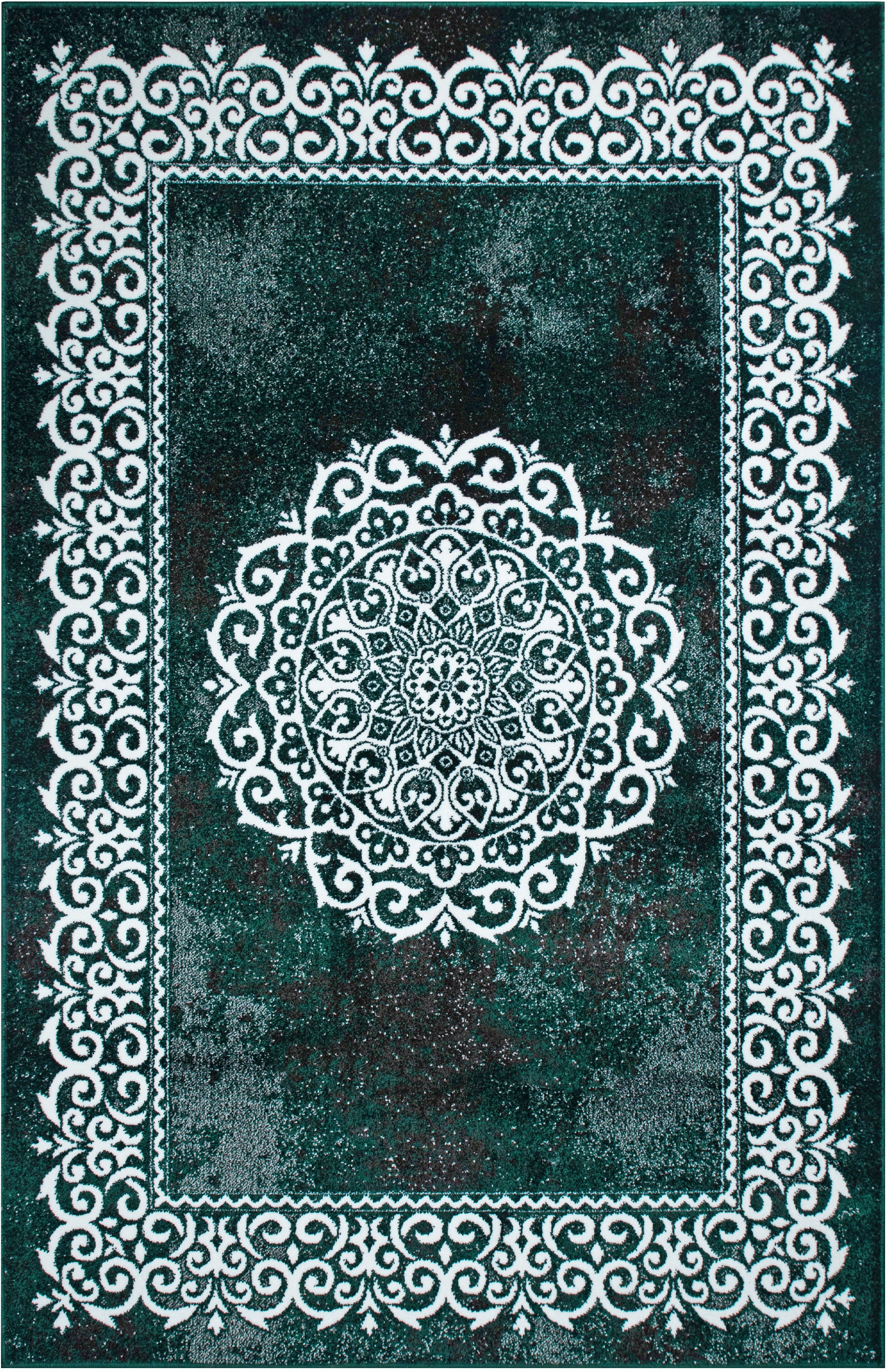 my home Tapis »Dafna« Rectangulaire 9 mm Höhe Orient-Optik, Vintage Design, Kurzflor, pflegeleicht, dezenter Glanz