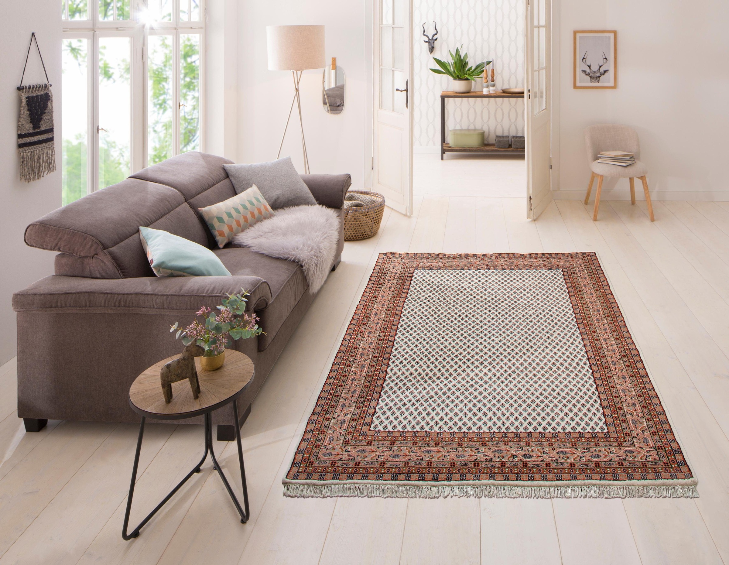Image of GOODproduct Orientteppich "Levin" rechteckig 12 mm Höhe handgeknüpft, reine Wolle, mit Fransen, auch als Läufer, Wohnzimmer