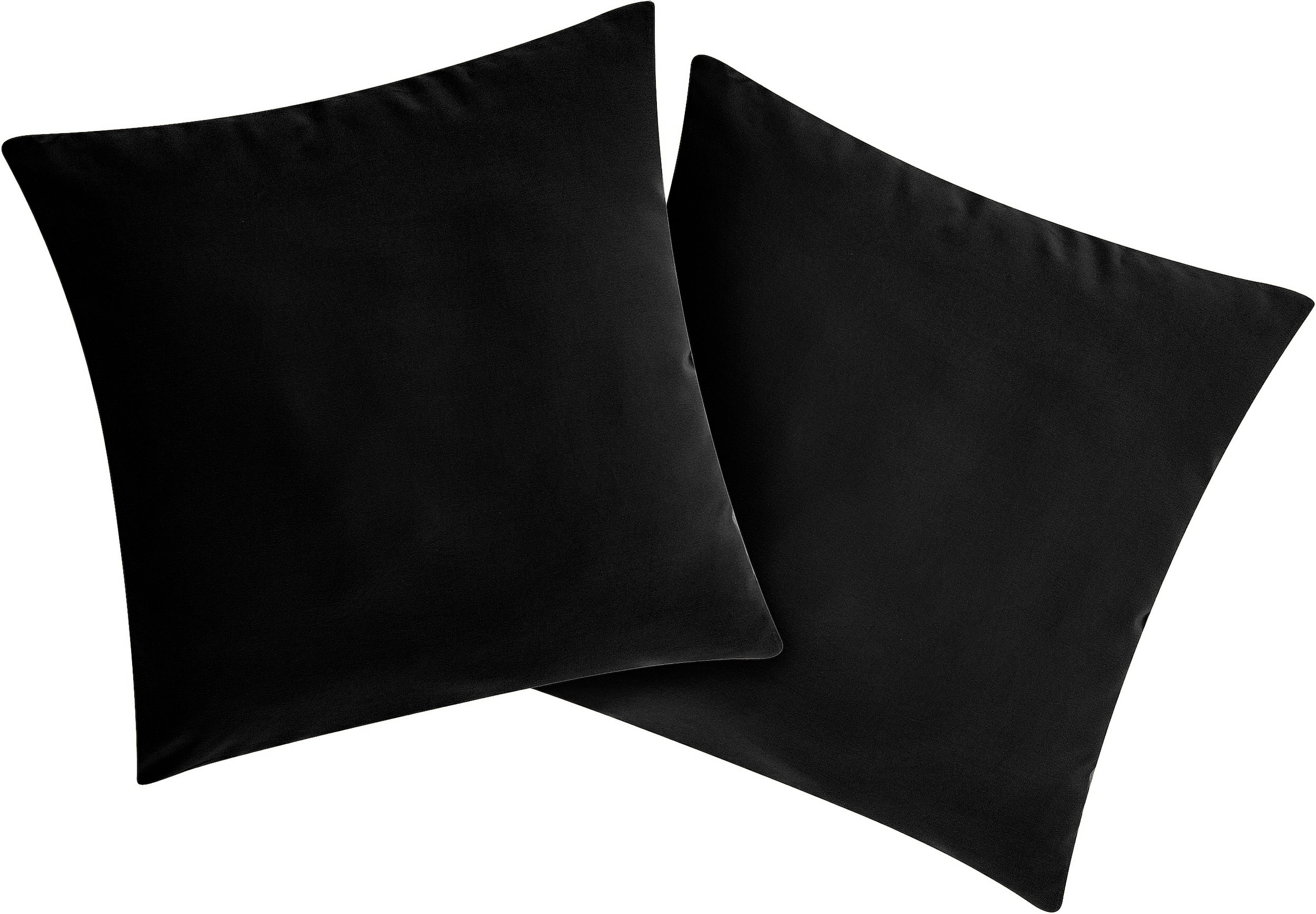 GOODproduct Dekokissen »Raja« einfarbig, Kissenhüllen ohne Füllung , 40 x 40 cm, 2er-Set, Mikrofaser
