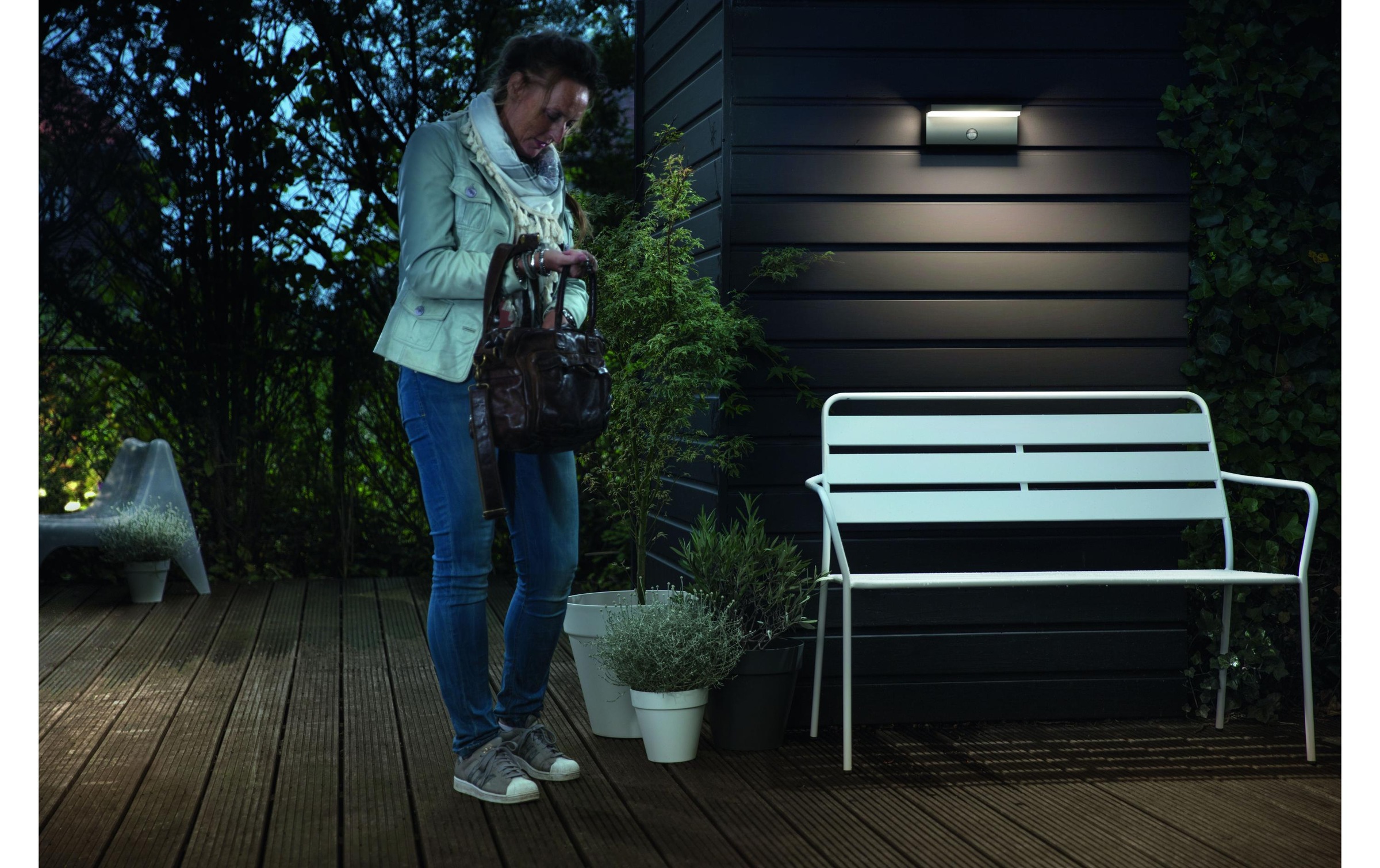 Philips Aussen-Wandleuchte »myGarden Bustan 2700K mit Bewegungssensor«