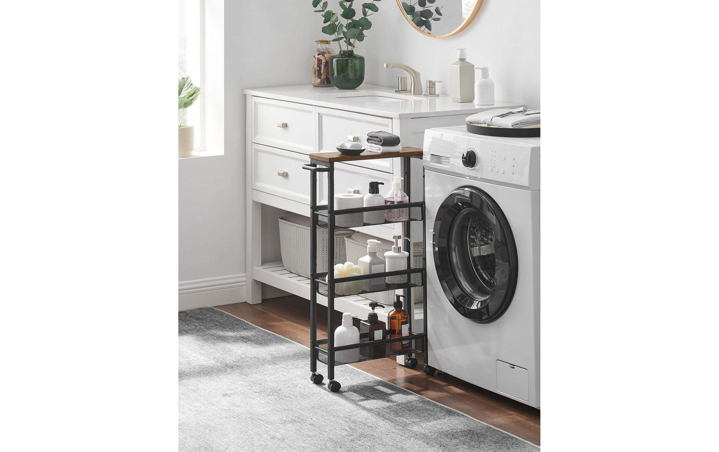 VASAGLE Chariot à roulettes »besonders schmal mit 4 Ebenen«