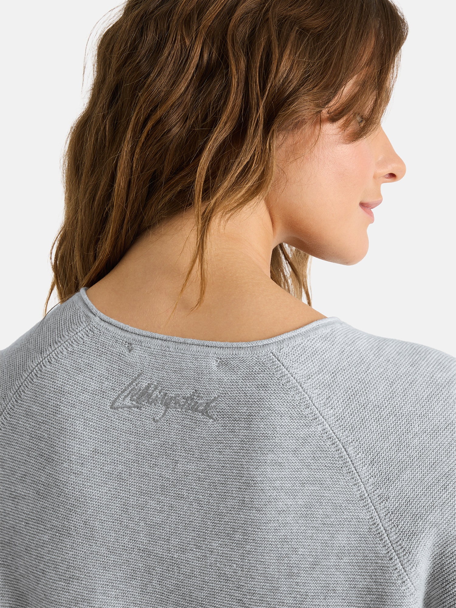 Lieblingsstück Kurzarmpullover »KleraEP« Halbarm mit Rundhals, unifarben