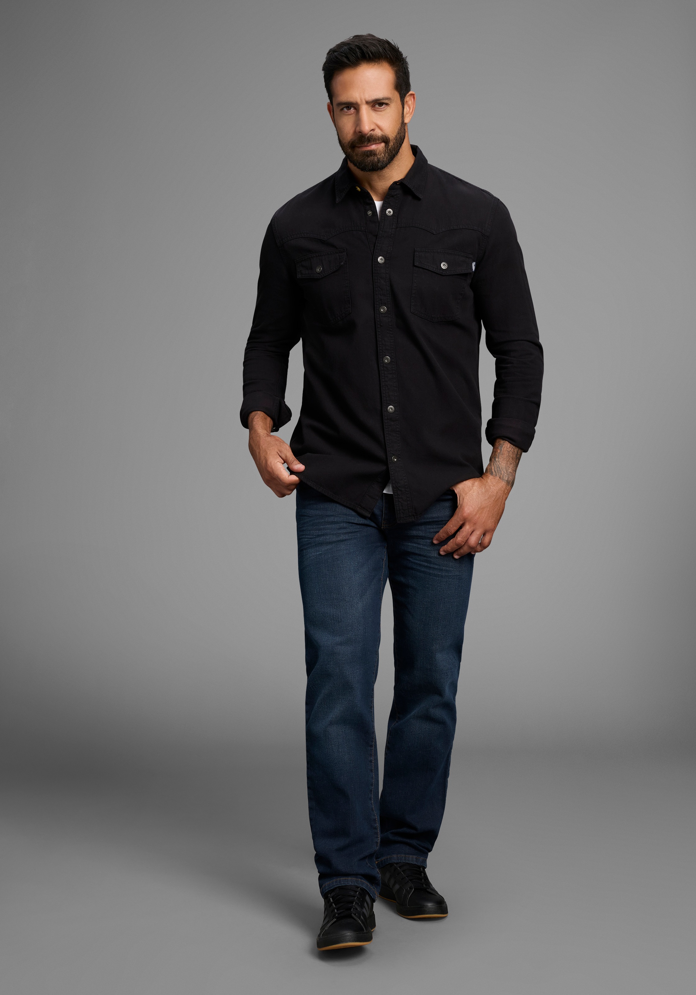 Arizona Jeanshemd, Western Stil