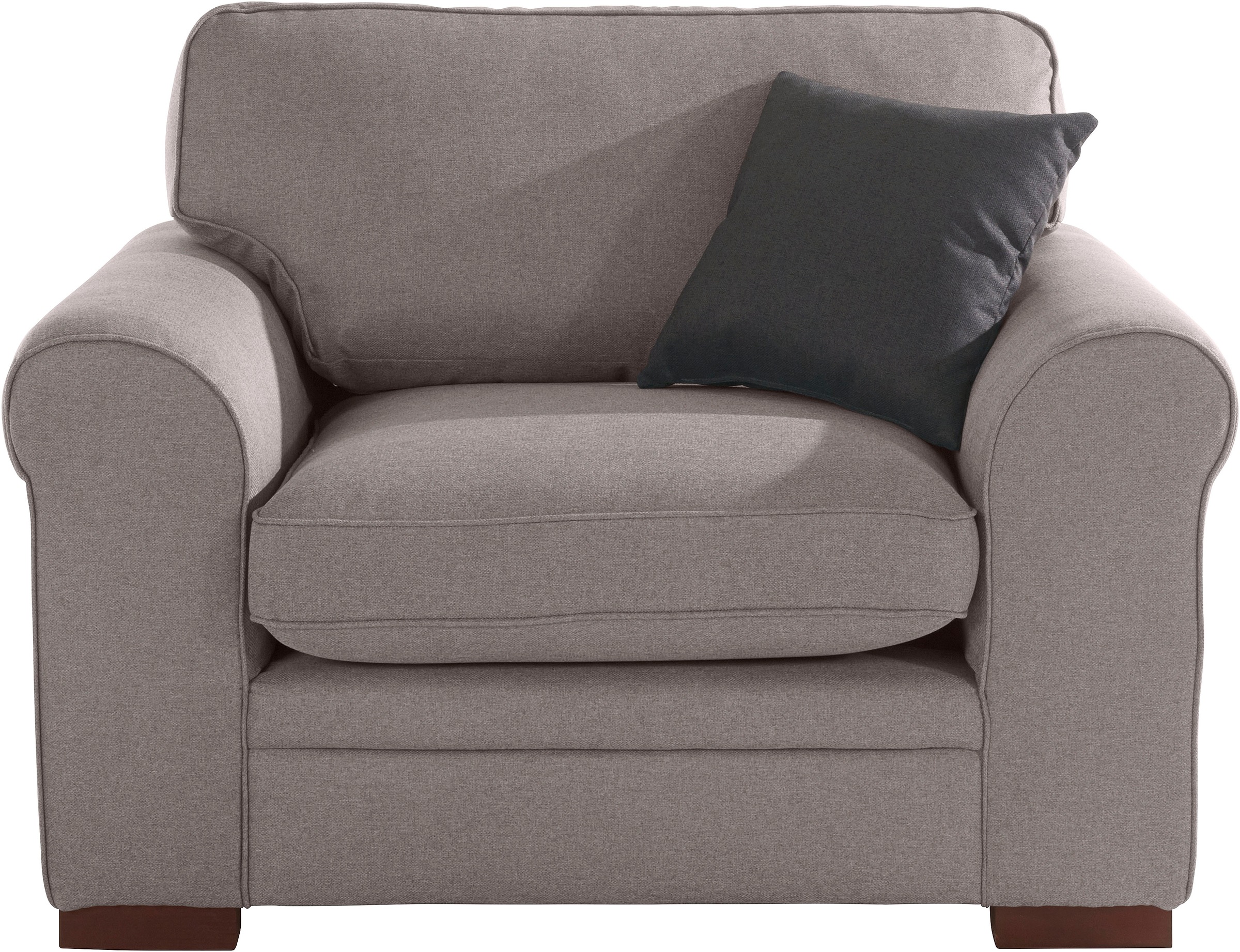 Image of Timbers Sessel »Broughton«, weiche Polsterung, passend zur Serie "Broughton", in 3 Bezugsarten, incl 1 Zierkissen bei Ackermann Versand Schweiz