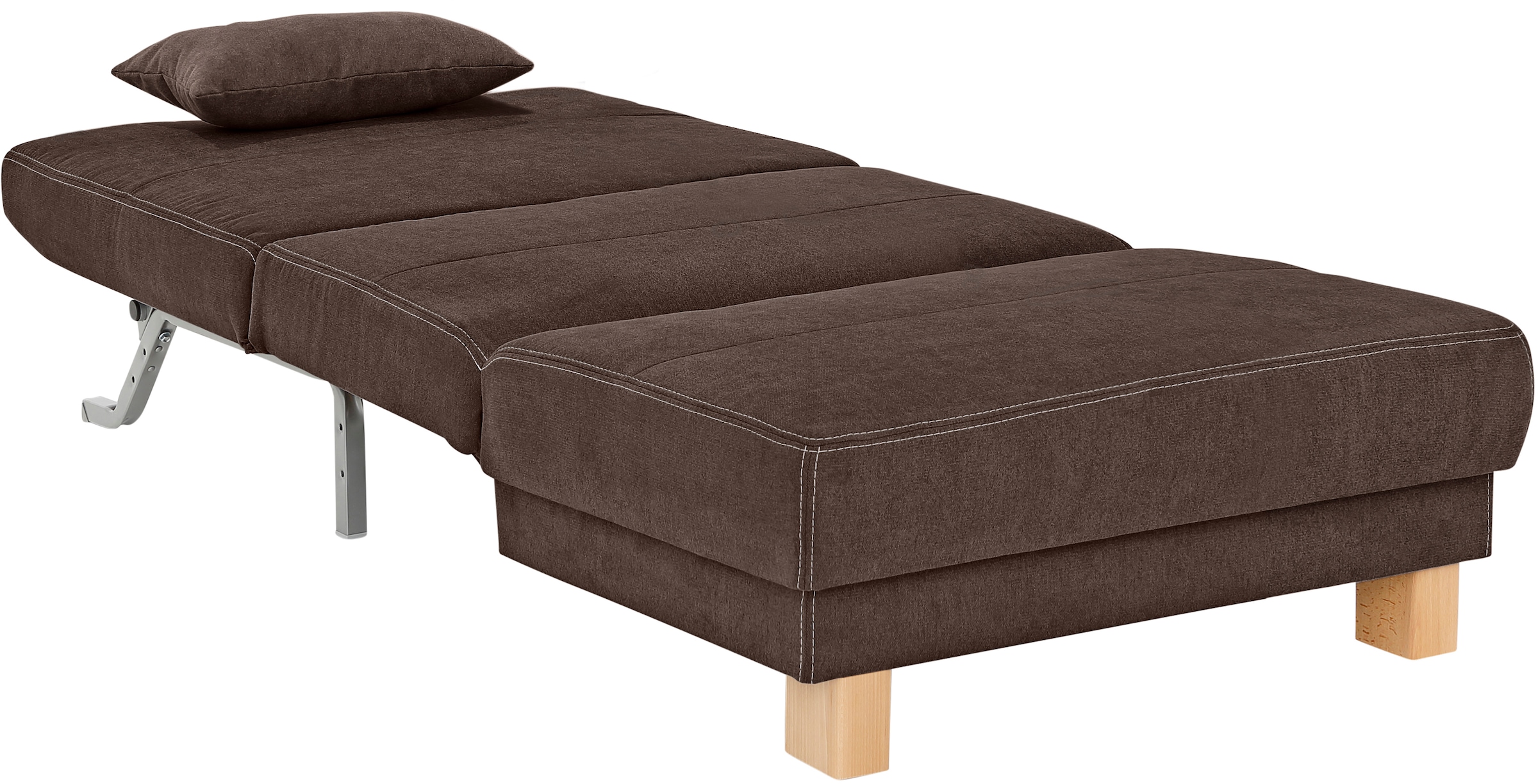 Home affaire Canapé-lit »Gina« du canapé au lit d’un seul geste, en 4 largeurs, coussin lombaire
