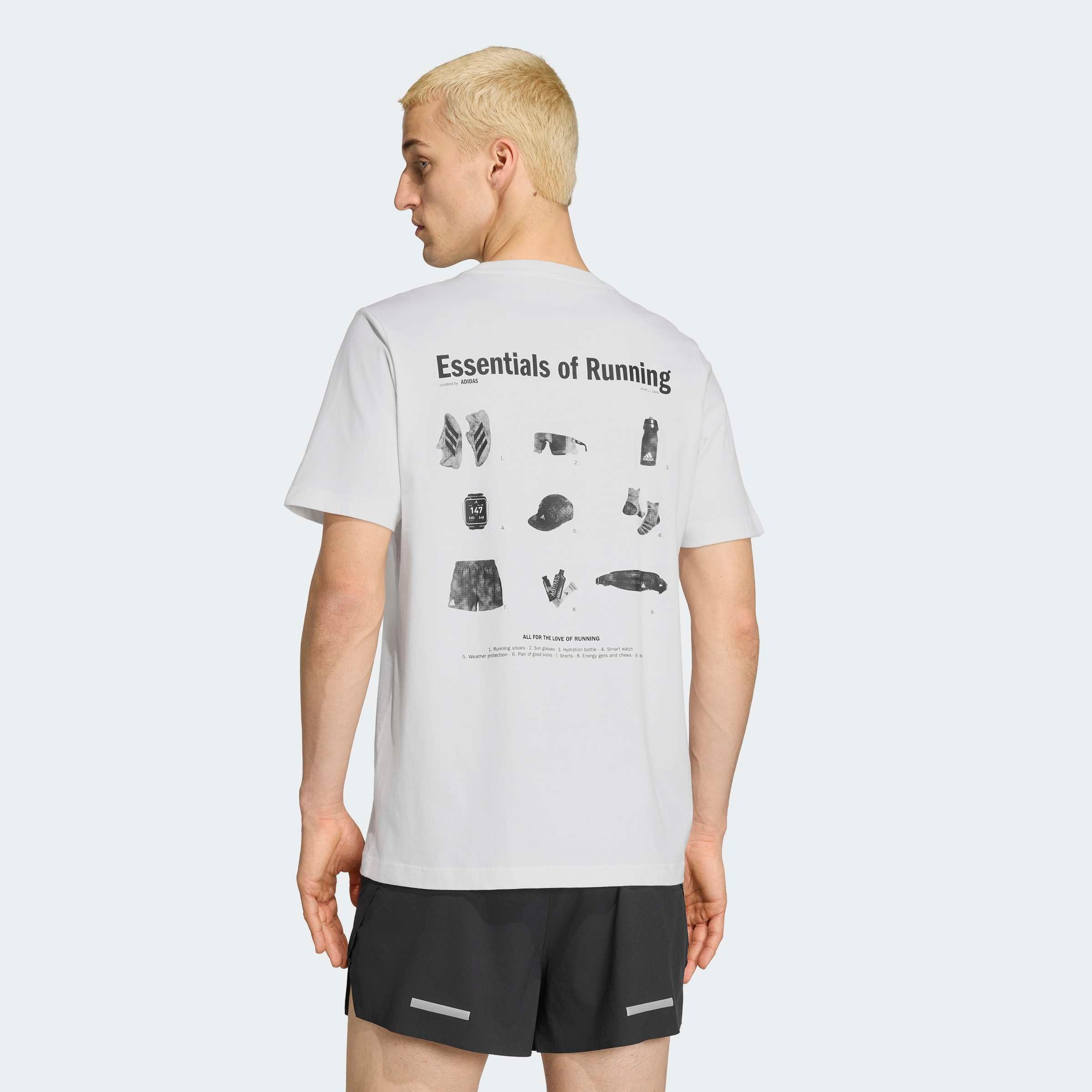 adidas Performance Laufshirt »RUN ESSENTIALS GRAFIK« aus Baumwolle, für Erwachsene