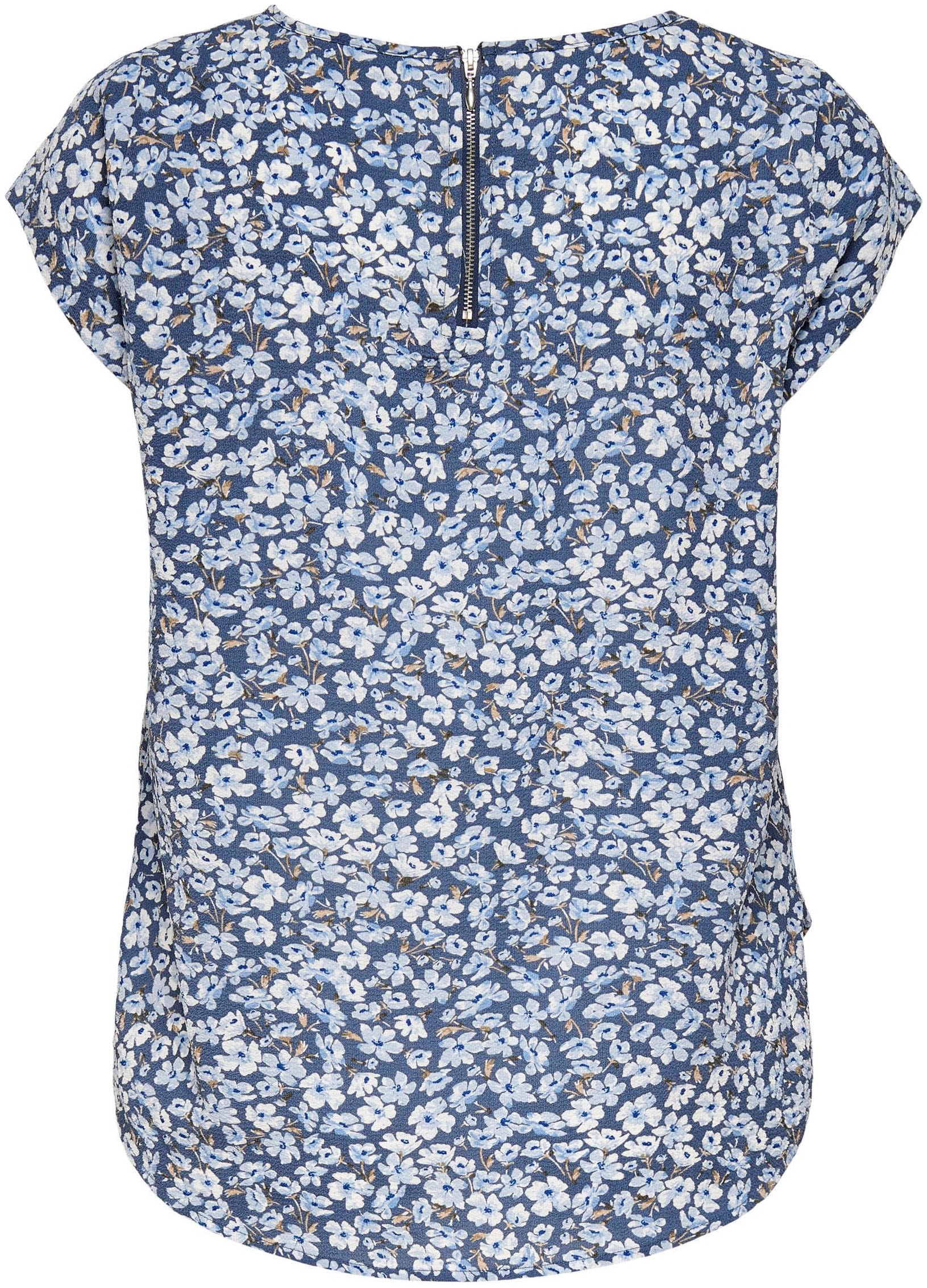 ONLY Shirtbluse »ONLVIC S/S AOP TOP NOOS PTM«, mit Druck