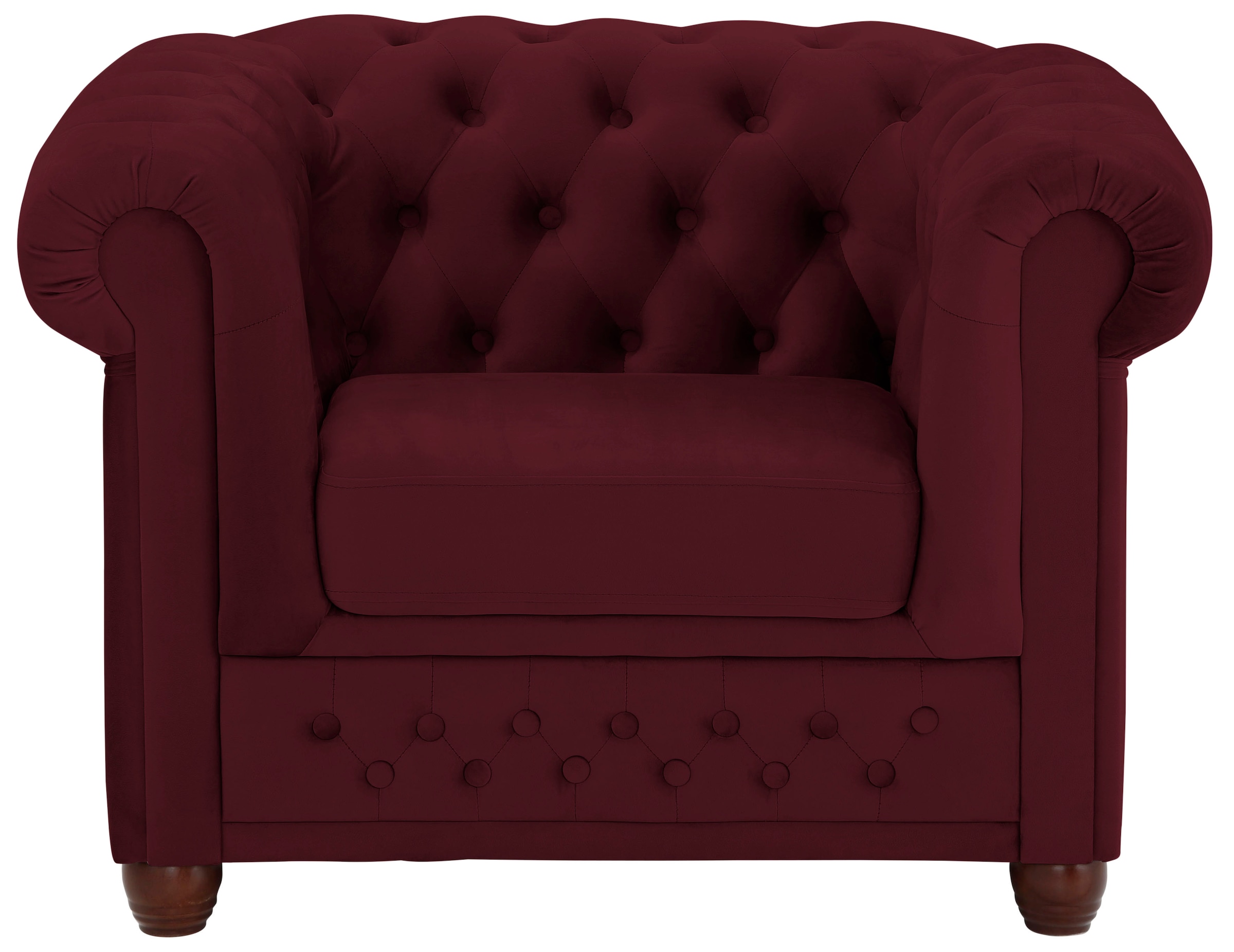 Home affaire Chesterfield-Sessel »New Castle Sessel« hochwertige Knopfheftung, B/T/H: 104/86/72 cm