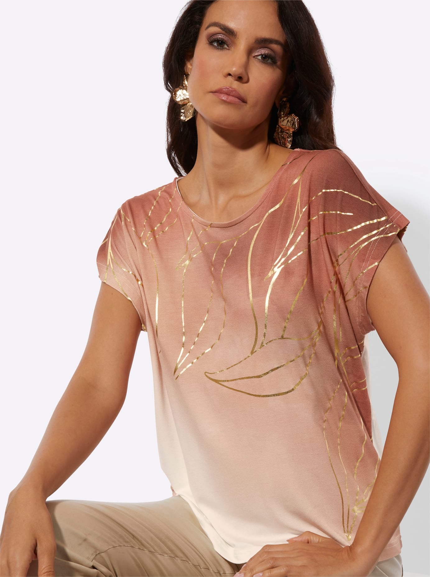 creation L T-shirt imprimé »Druck-Shirt« 1 pièces