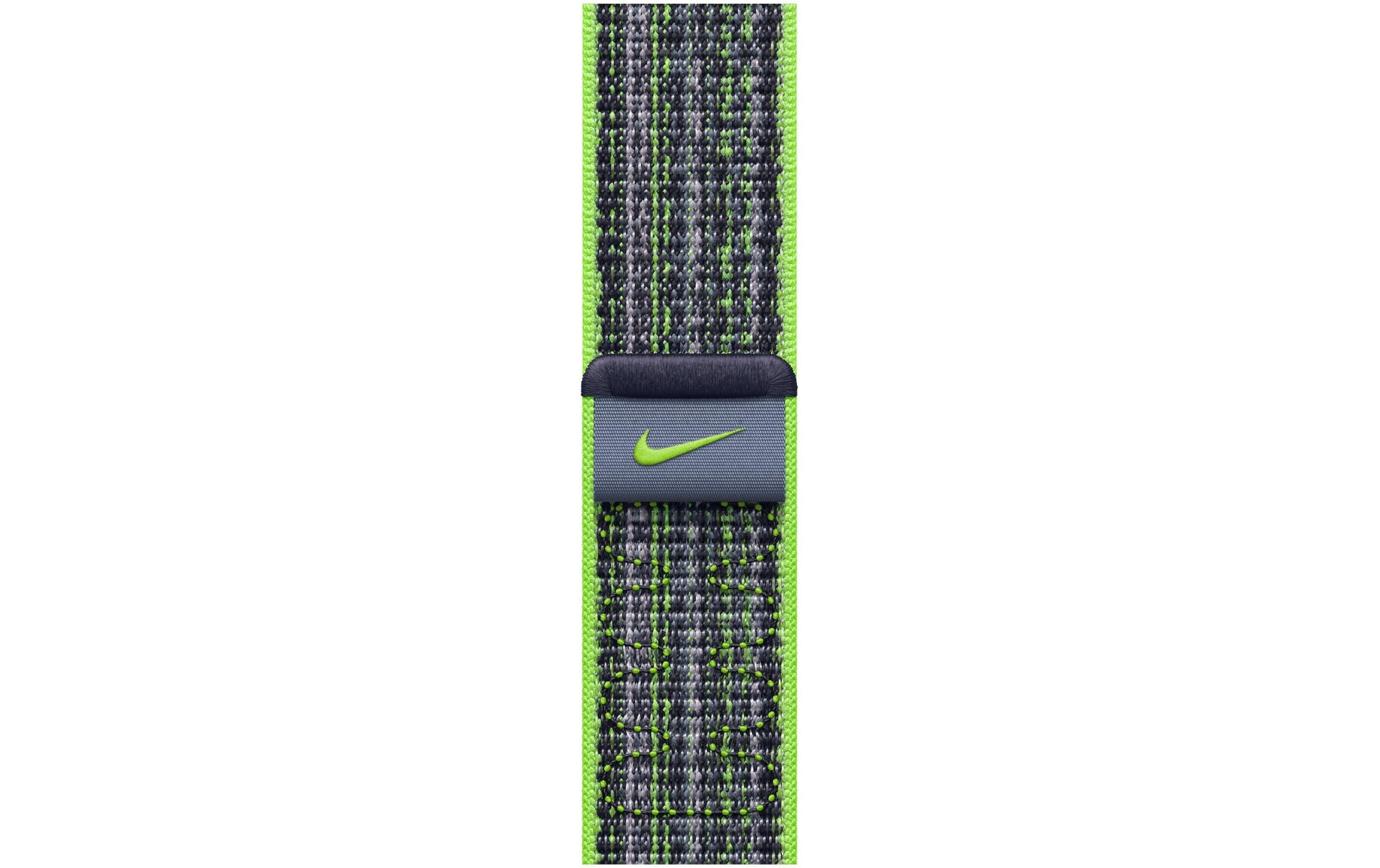 Apple Smartwatch-Armband Nike Sport Loop, 45 mm, Bright Green/Blau