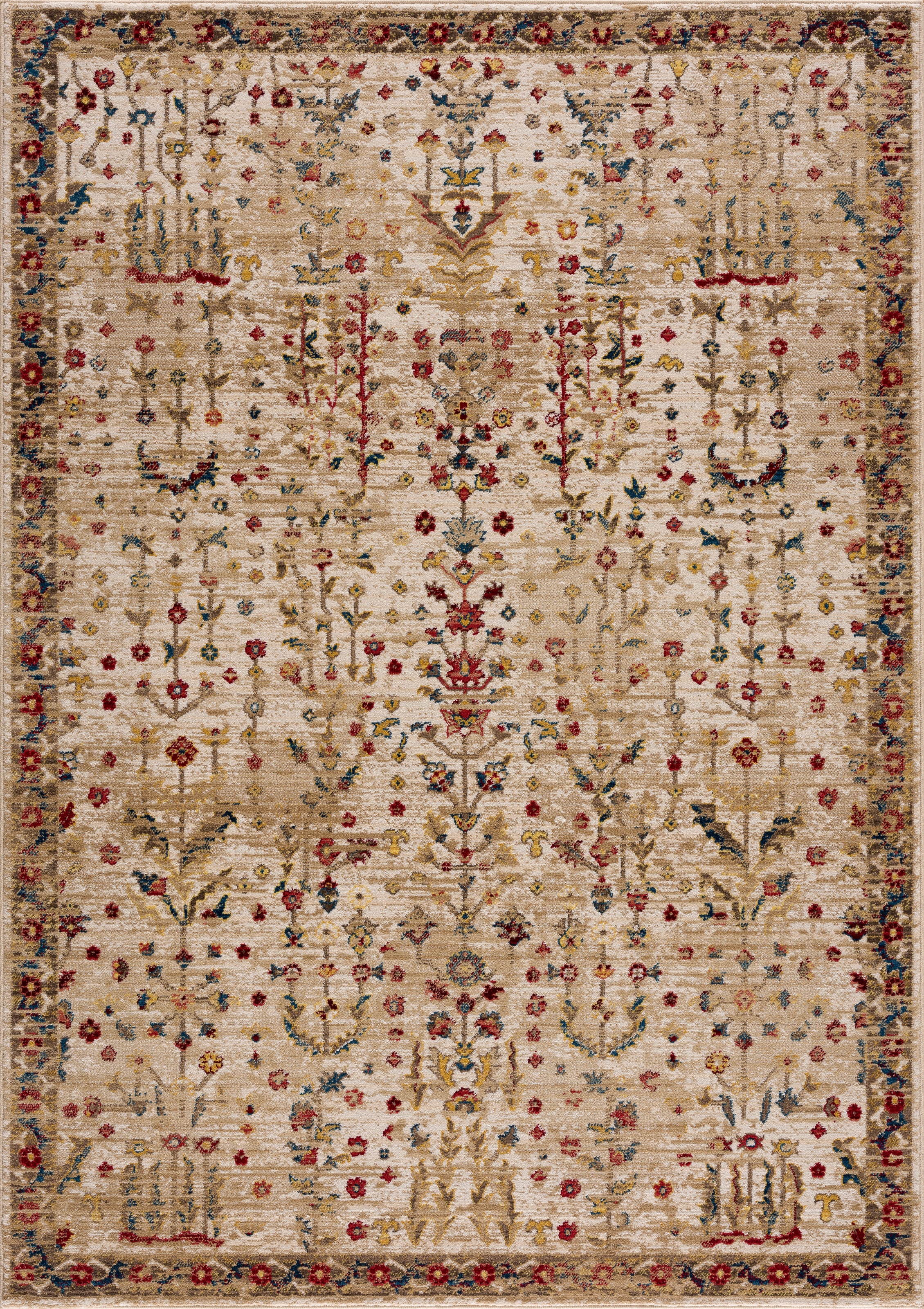 Image of GOODproduct Teppich "Clovis" rechteckig 11 mm Höhe Teppich im Orient-Design, mit Bordüre, Vintage