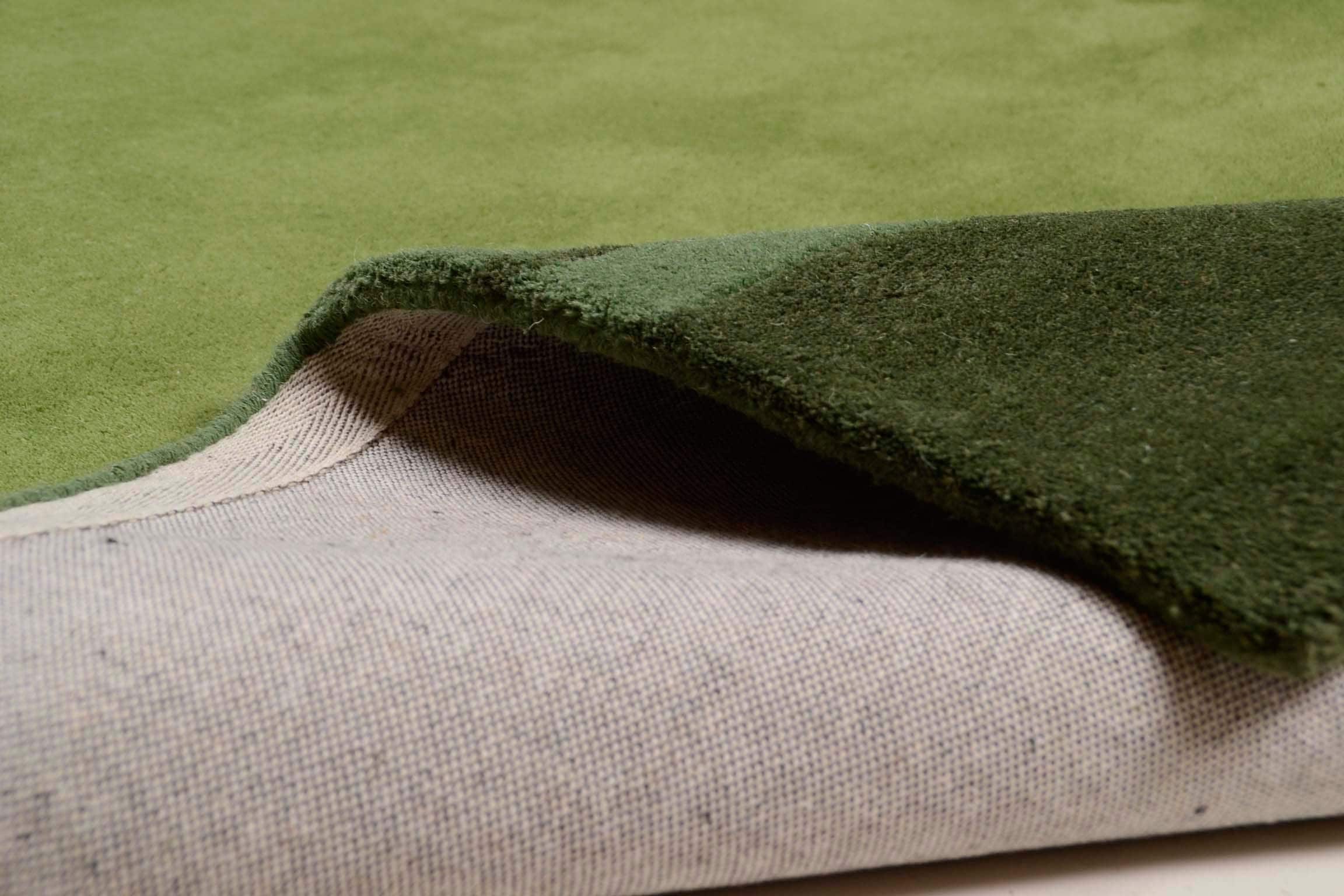 THEKO Wollteppich »Ambadi«, achteckig, 14 mm Höhe, reine Schurwolle, handgetuftet, mit Bordüre, modern