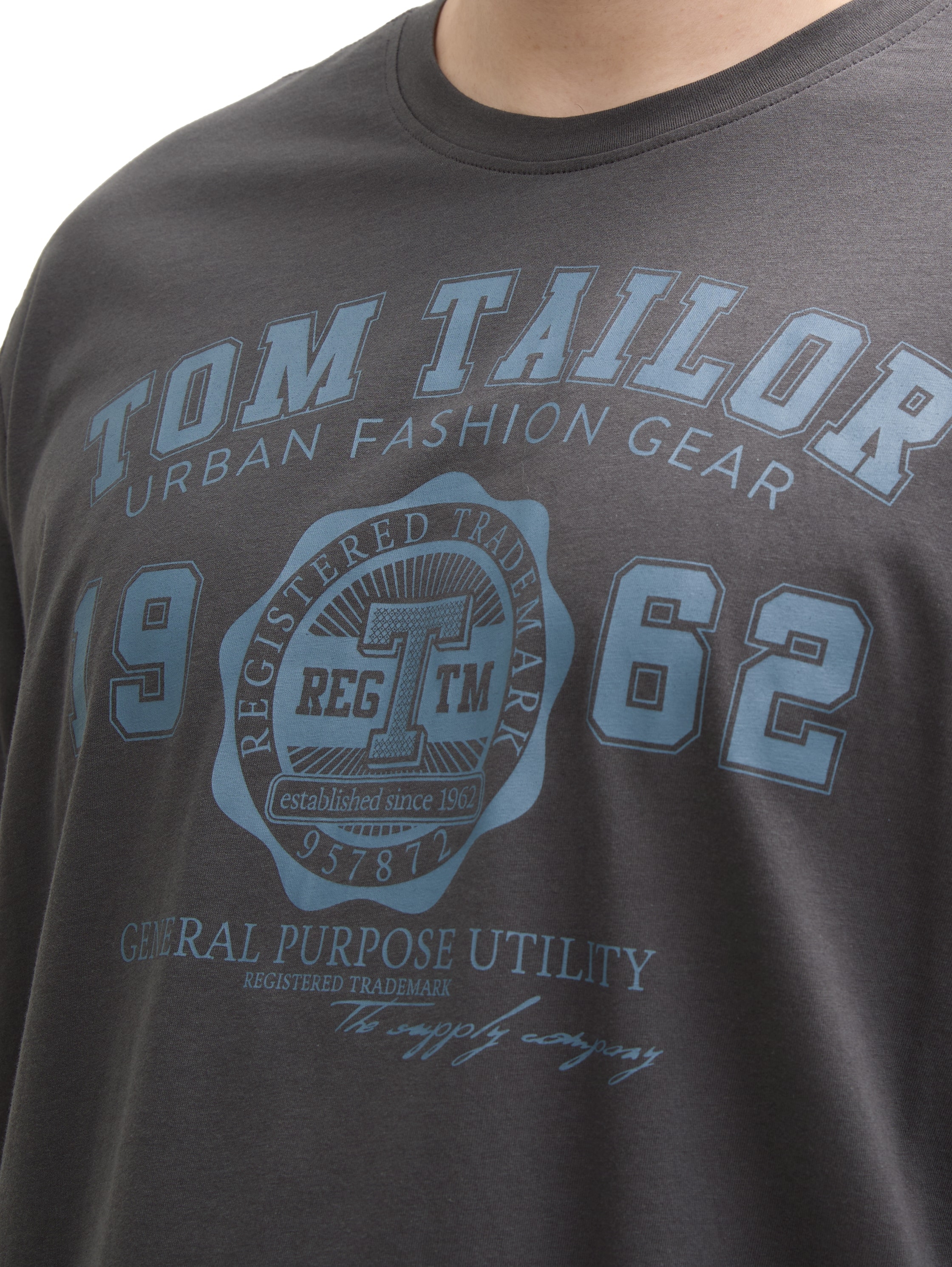 TOM TAILOR PLUS T-shirt à manches longues mit Logo-Stickerei