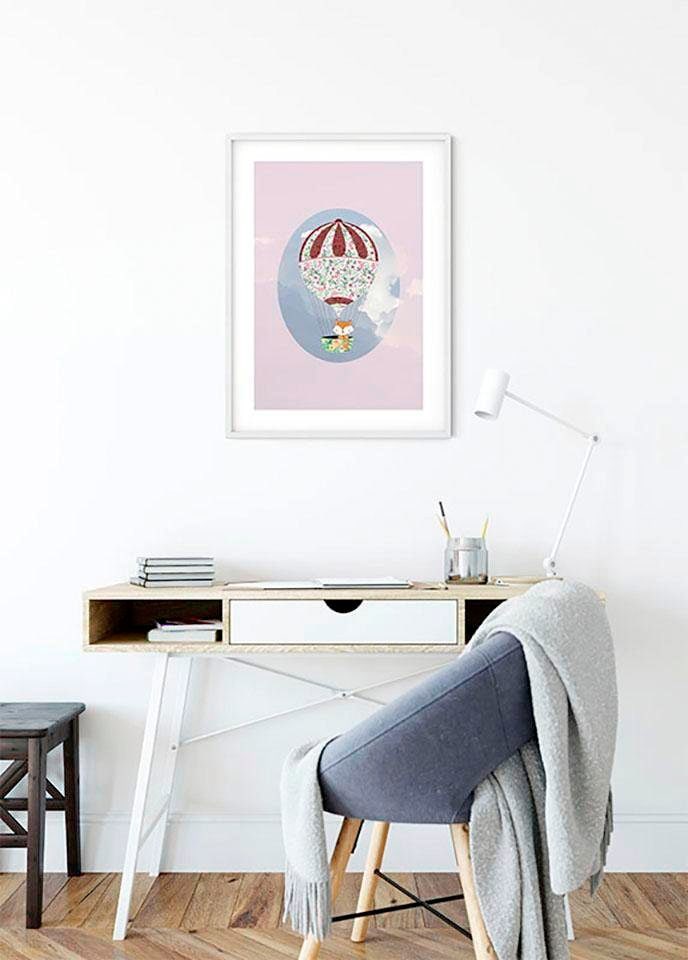 Komar Poster »Happy Balloon Rose«, kaufen jetzt Wohnzimmer Figuren, Kinderzimmer, Schlafzimmer