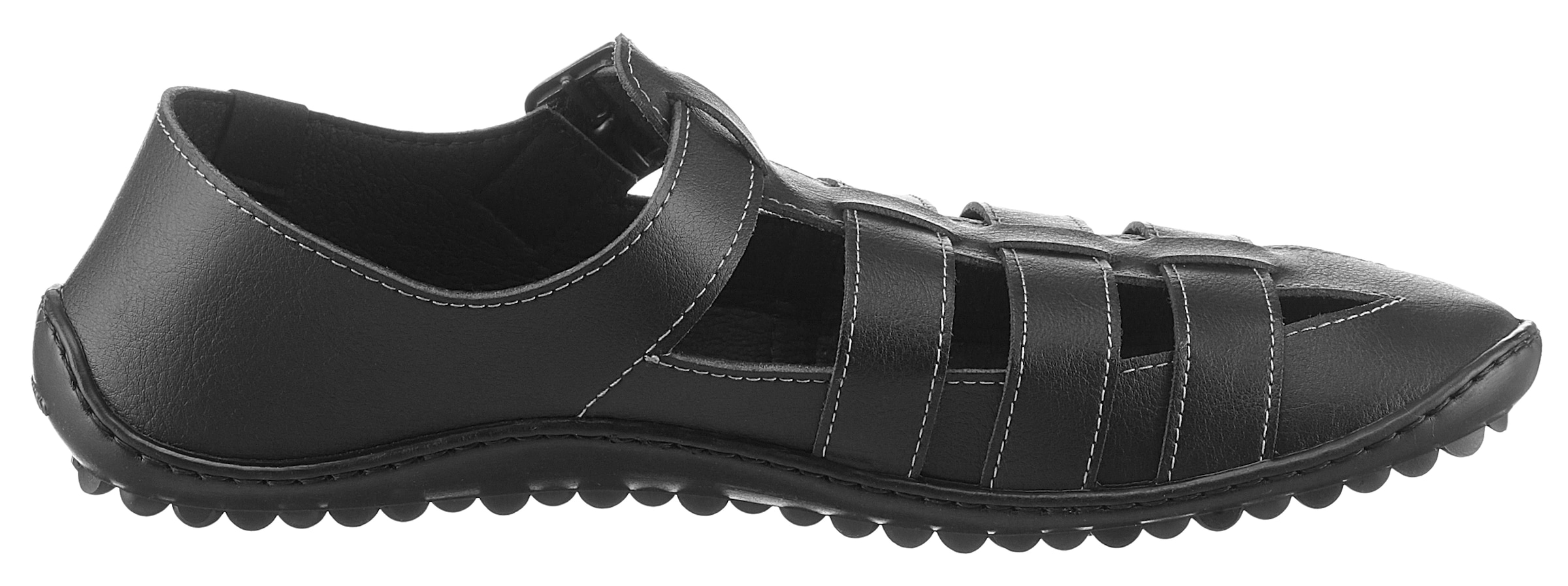 Leguano Barfussschuh »JARO«, Sandale, Bequemschuh, Sommerschuh mit Schnallenverschluss
