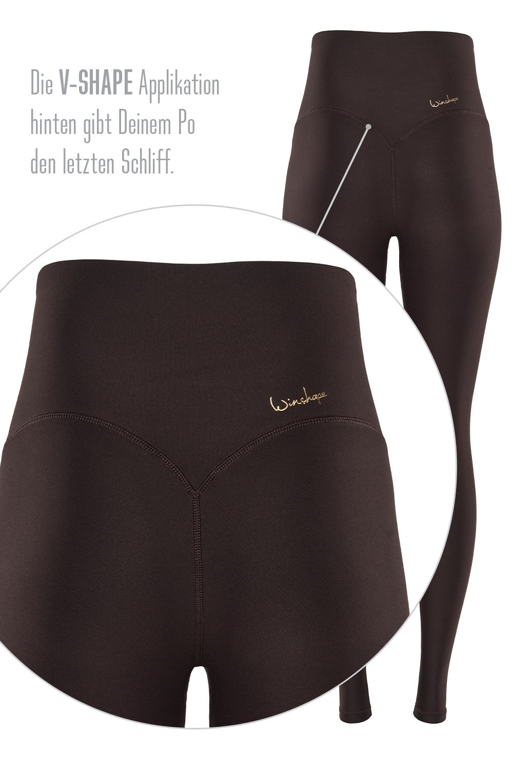 Winshape Leggings »Functional Comfort HWL117C«  avec application en forme de V et ceinture Core